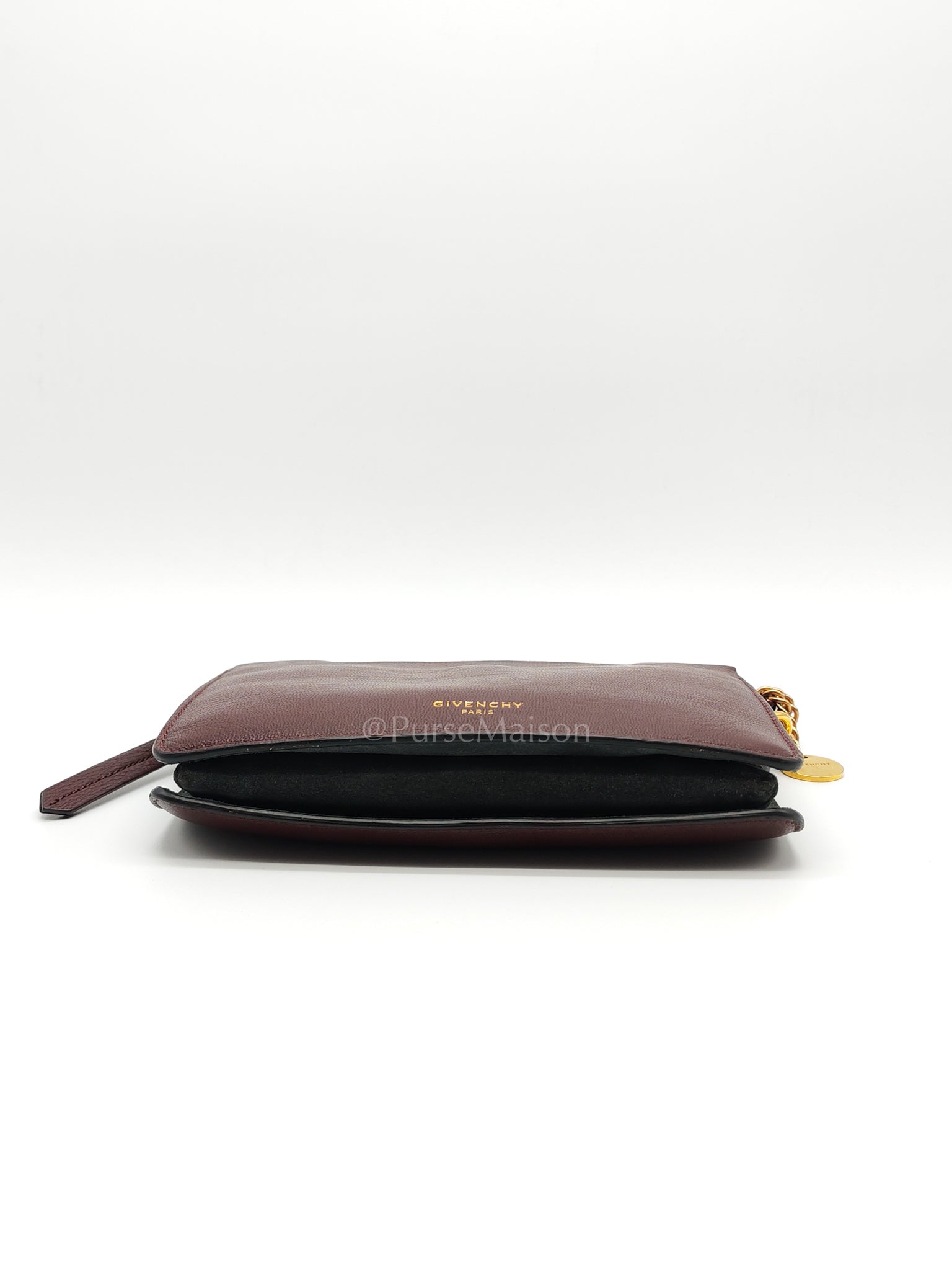 Cross 3 Burgundy in Calfskin Leather Crossbody Bag | Purse Maison Luxury Bags Shop