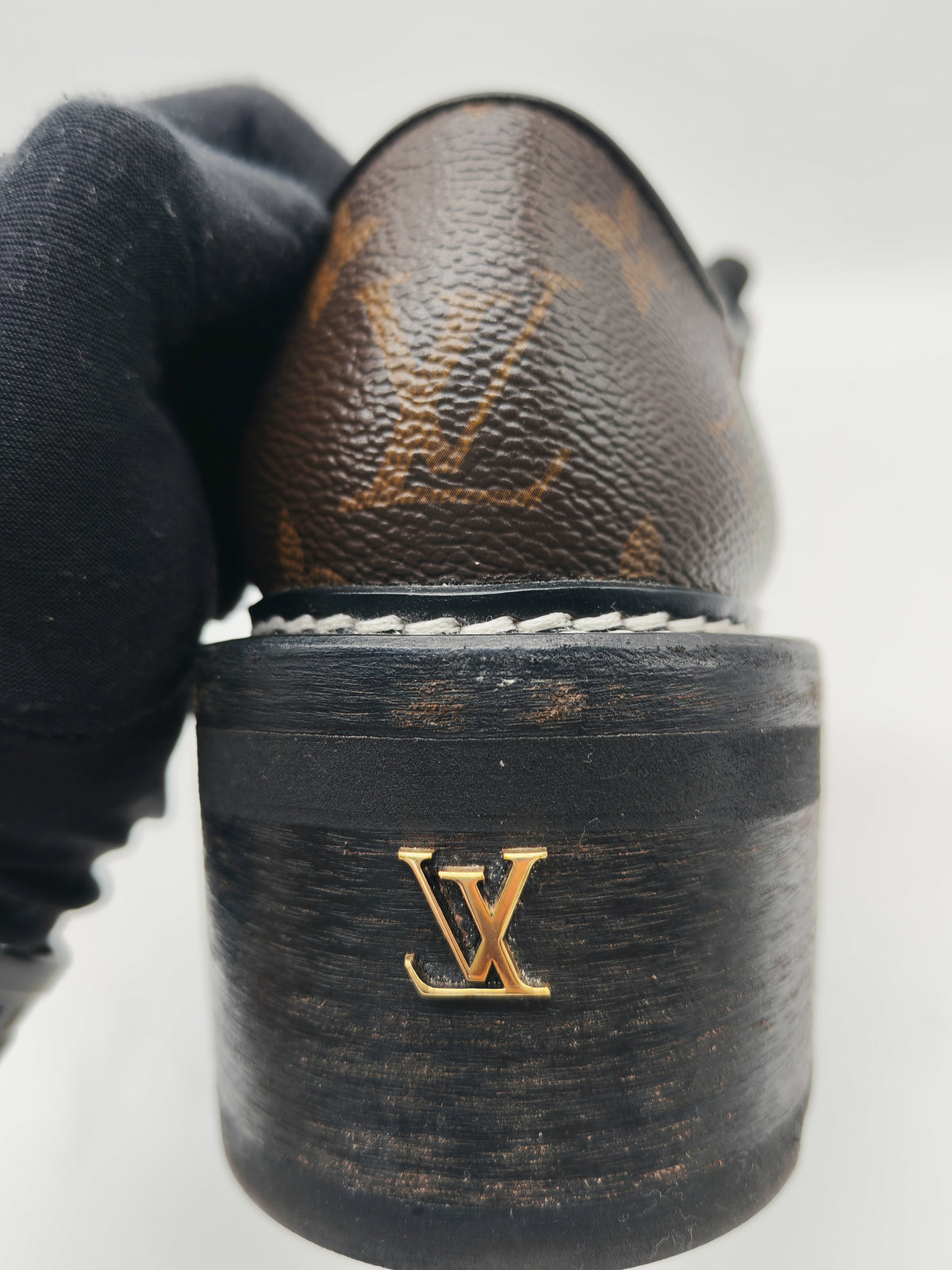 Louis Vuitton Beaubourg Platform Derby Shoes in Monogram Canvas Size 38 EU (25 cm)
