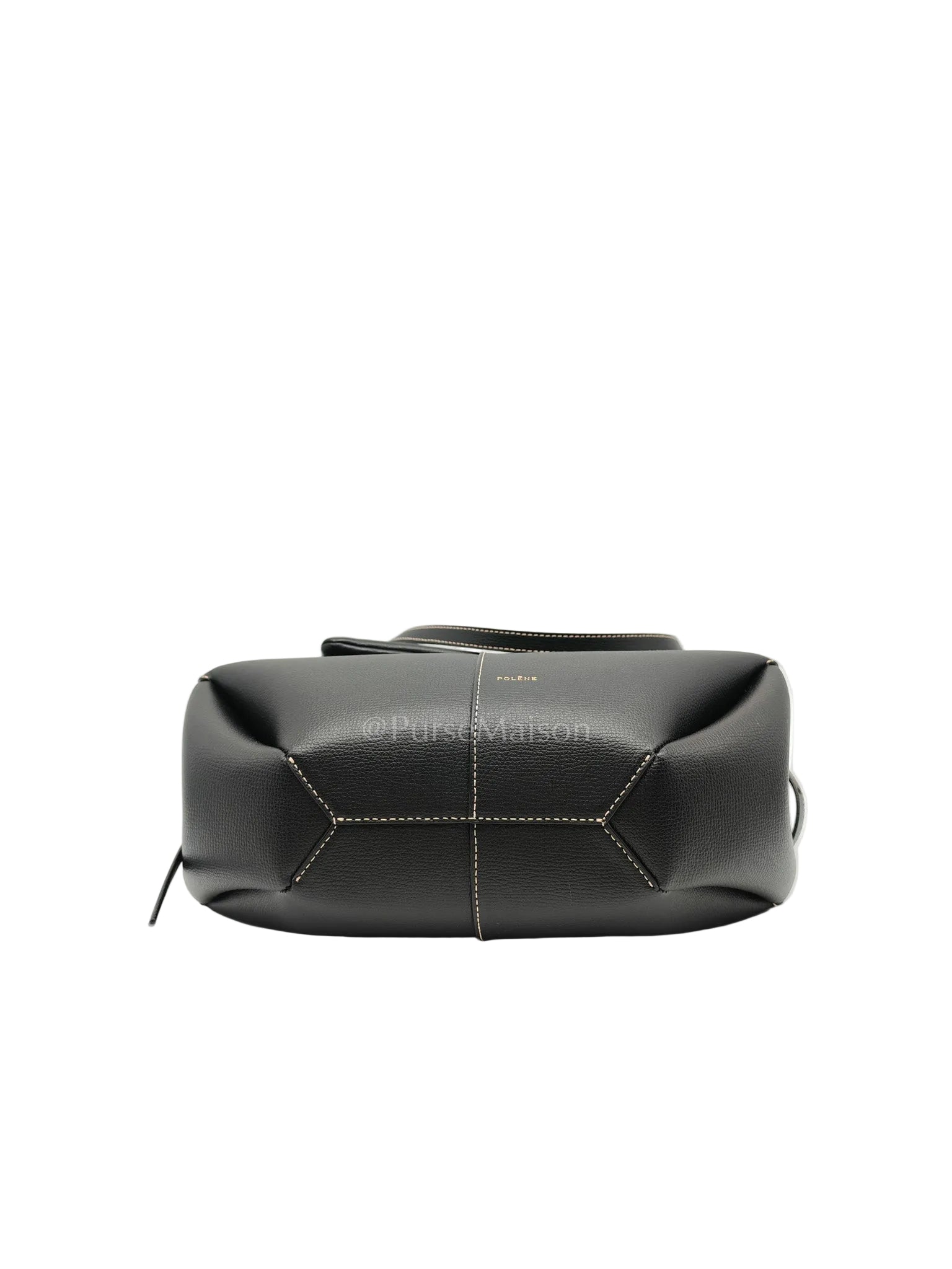Cyme Mini in Black Grained Leather Tote Bag | Purse Maison Luxury Bags Shop
