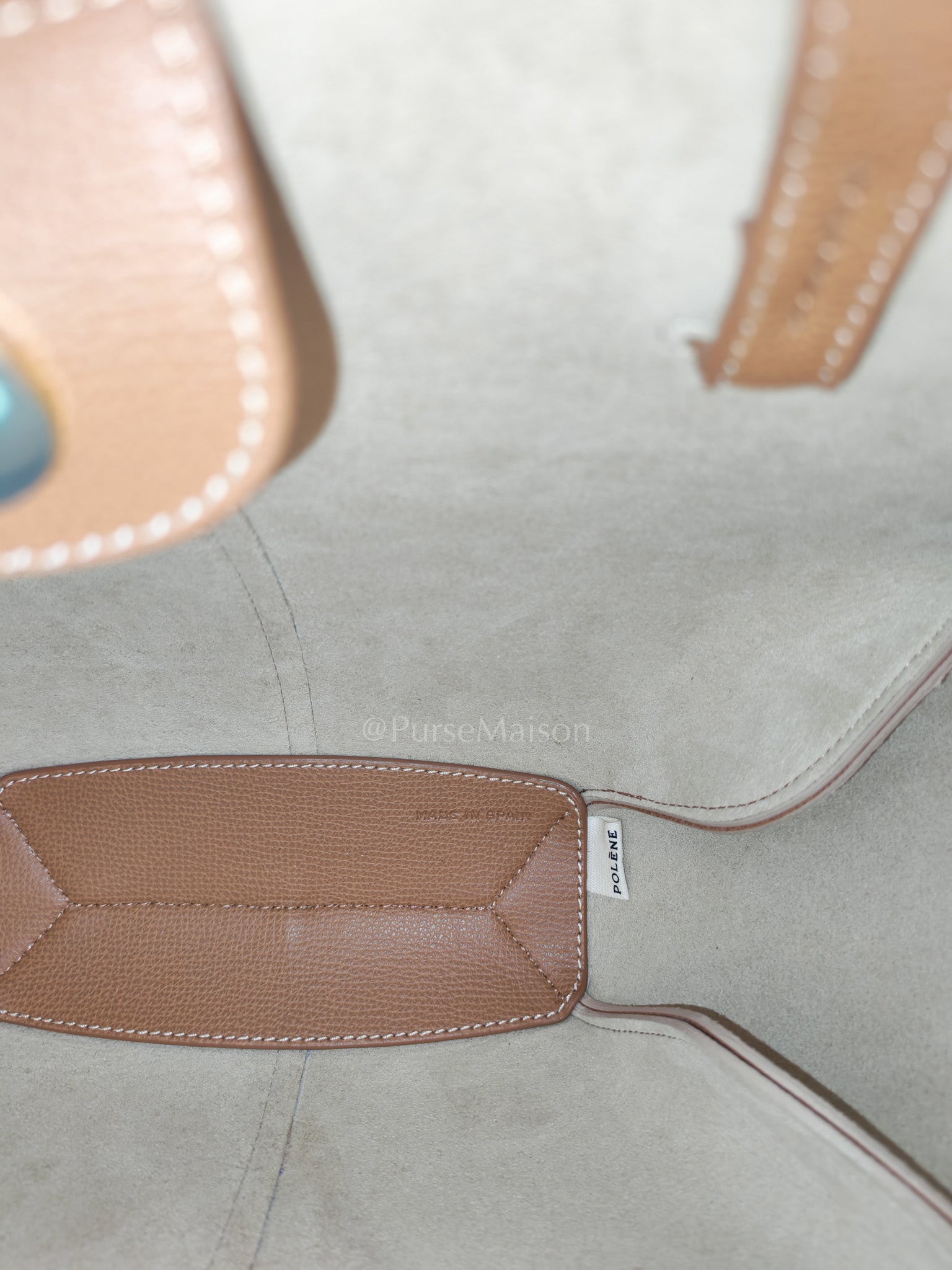 Cyme Mini in Camel Grained Leather | Purse Maison Luxury Bags Shop