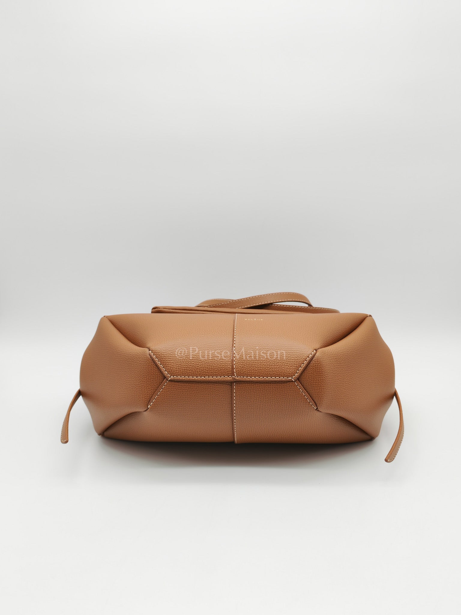 Cyme Mini in Camel Grained Leather | Purse Maison Luxury Bags Shop
