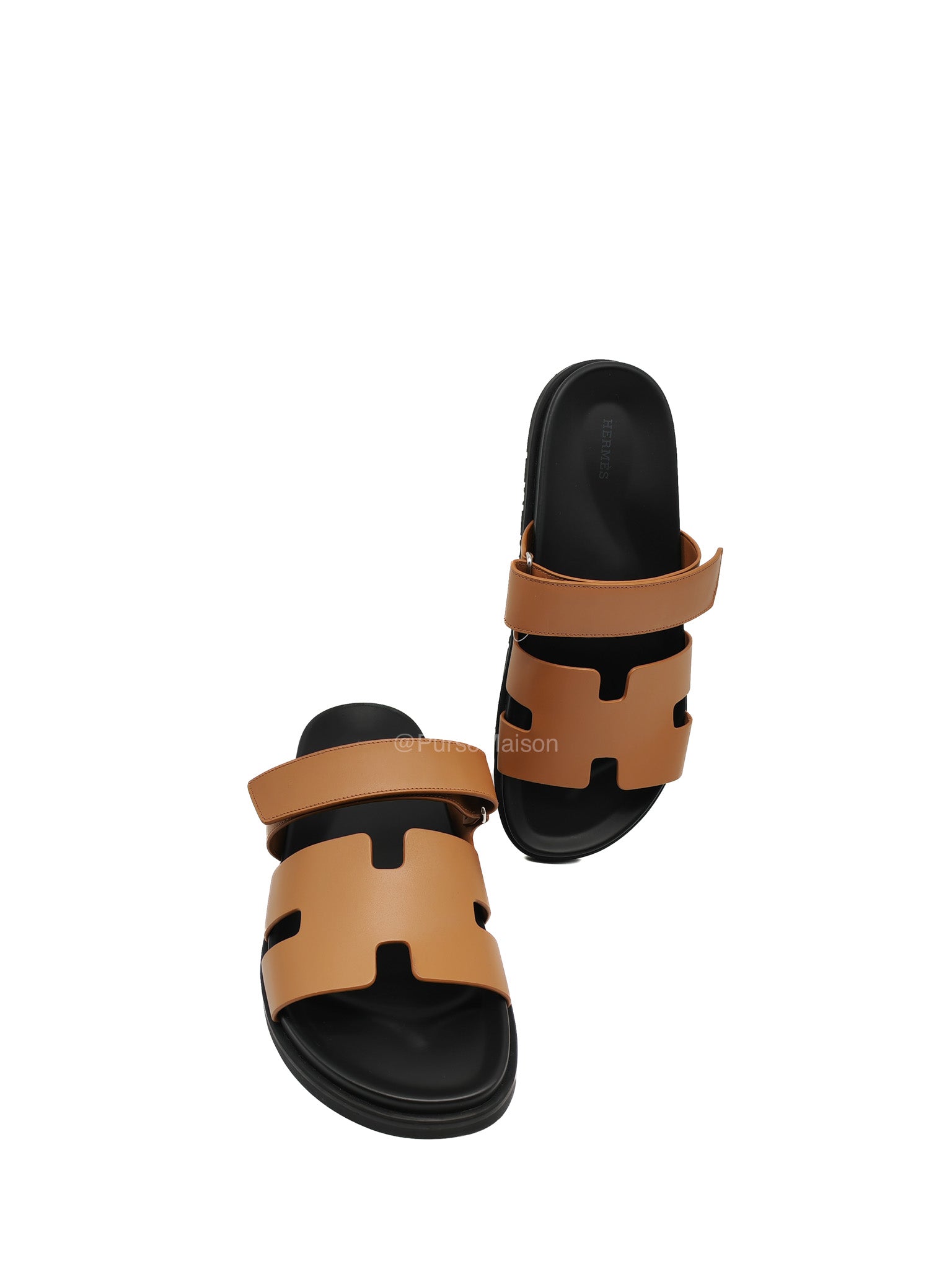 Hermes Chypre Sandal in Naturel Calfskin Leather Size 44 EU (29 cm)