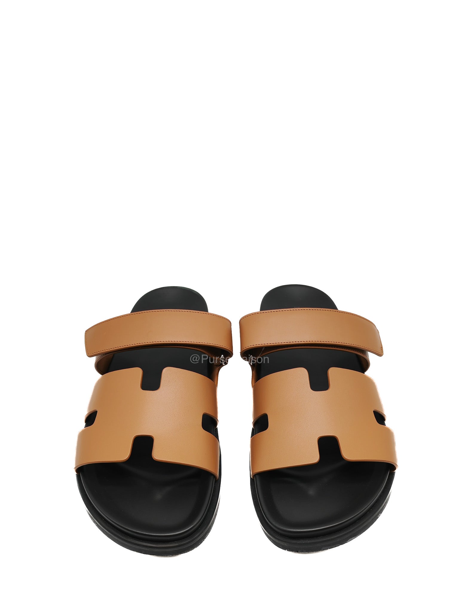 Hermes Chypre Sandal in Naturel Calfskin Leather Size 44 EU (29 cm)