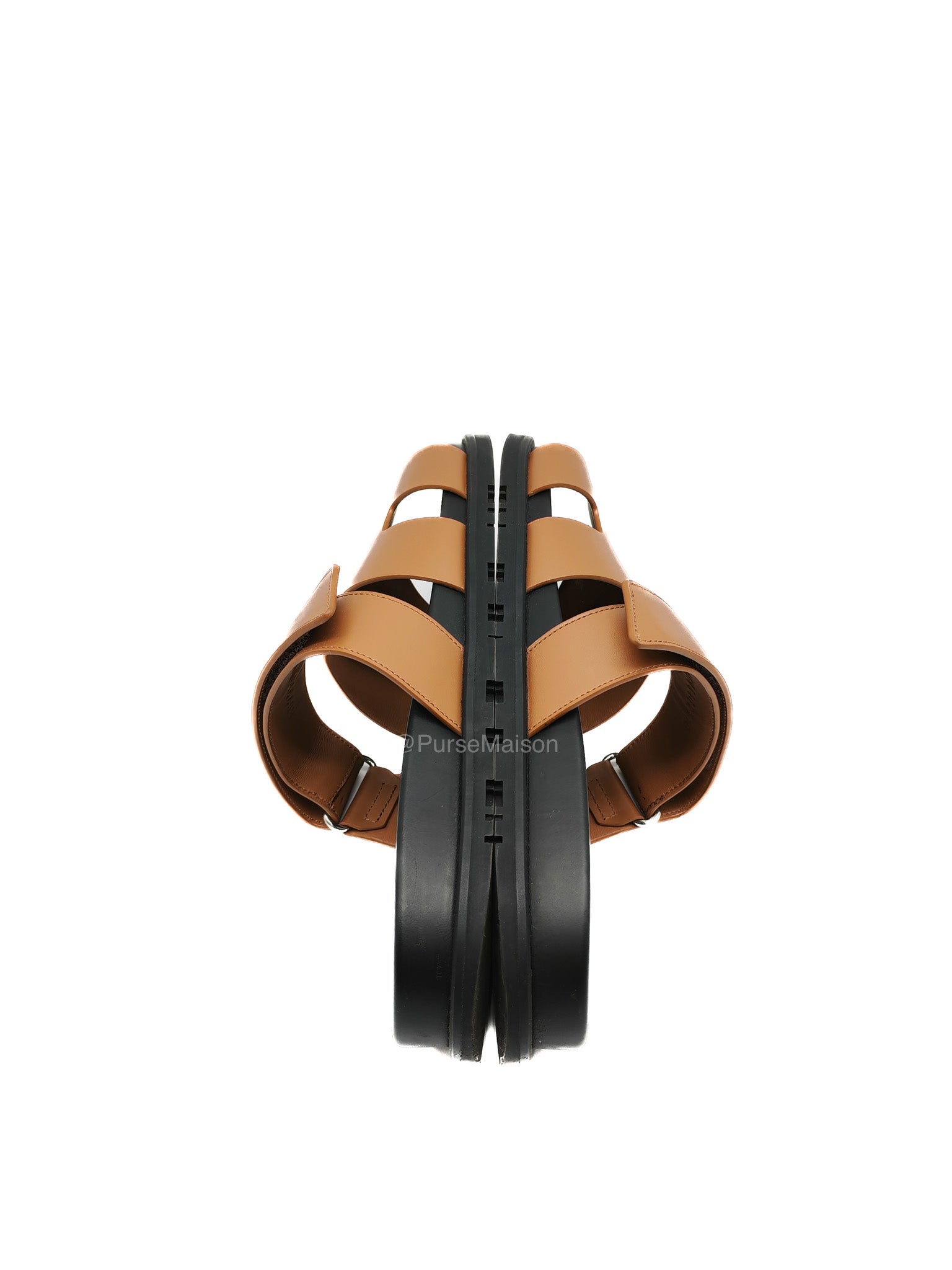 Hermes Chypre Sandal in Naturel Calfskin Leather Size 44 EU (29 cm)