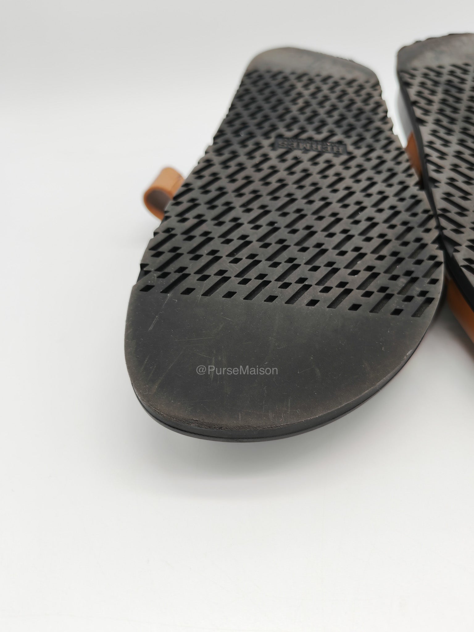 Hermes Chypre Sandal in Naturel Calfskin Leather Size 44 EU (29 cm)