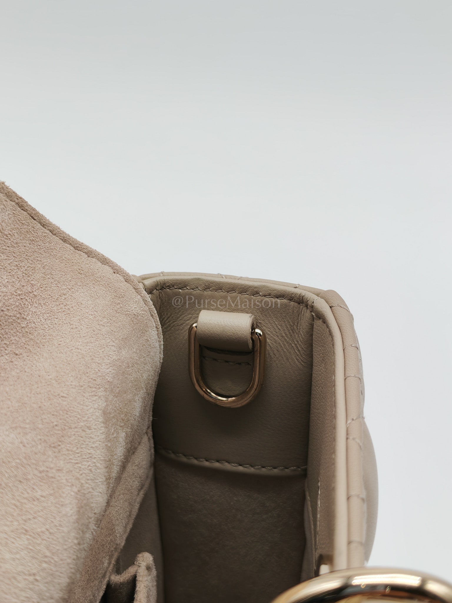 D-Joy Medium Sable Cannage lambskin Leather in Light Gold Hardware | Purse Maison Luxury Bags Shop