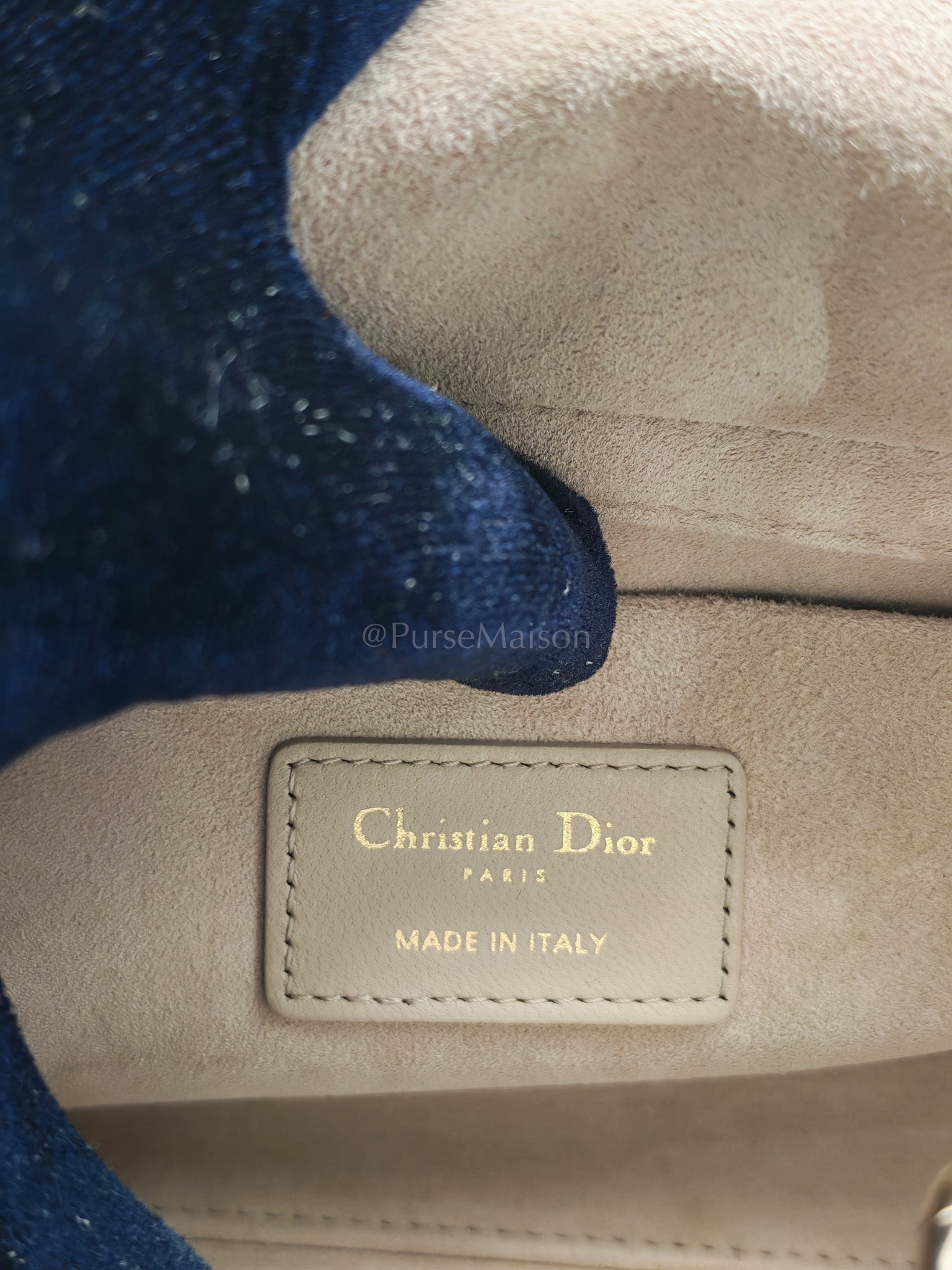 D-Joy Medium Sable Cannage lambskin Leather in Light Gold Hardware | Purse Maison Luxury Bags Shop