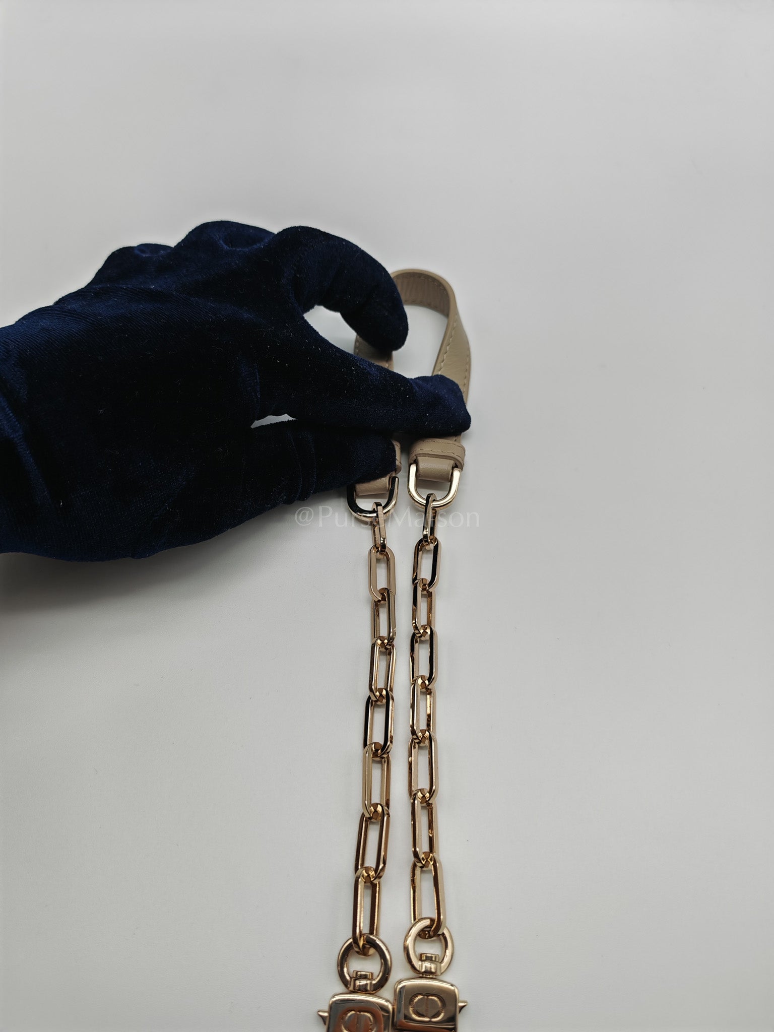 D-Joy Medium Sable Cannage lambskin Leather in Light Gold Hardware | Purse Maison Luxury Bags Shop