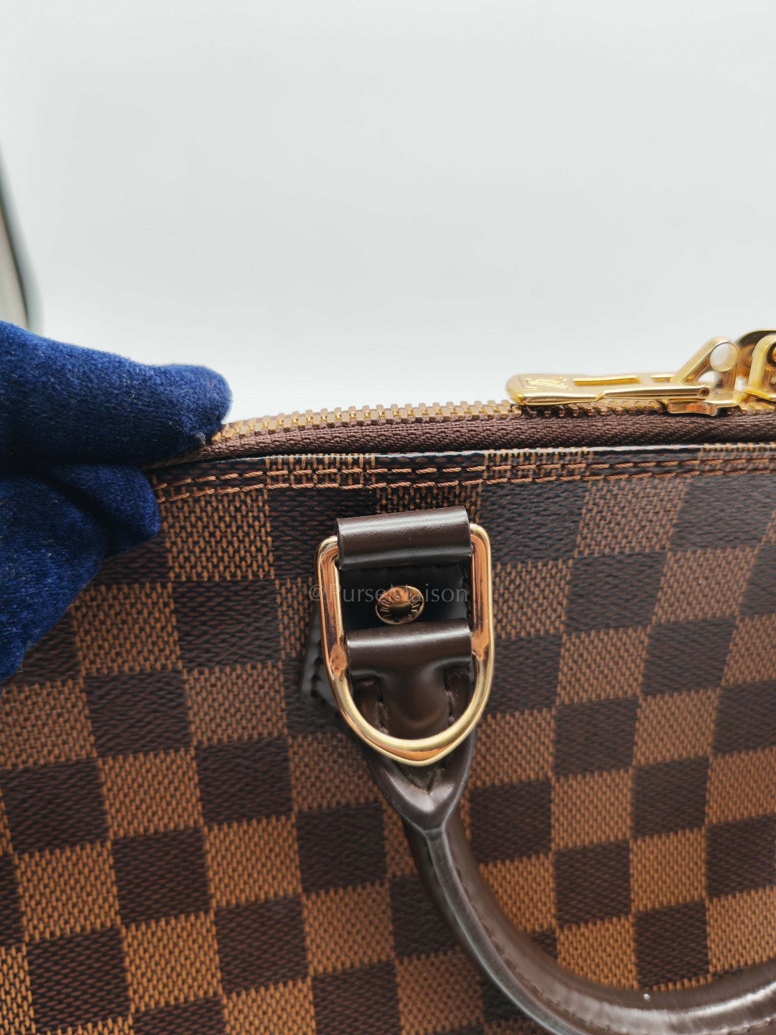 Alma PM in Damier Ebene Canvas Handbag (Date Code: AR1168)