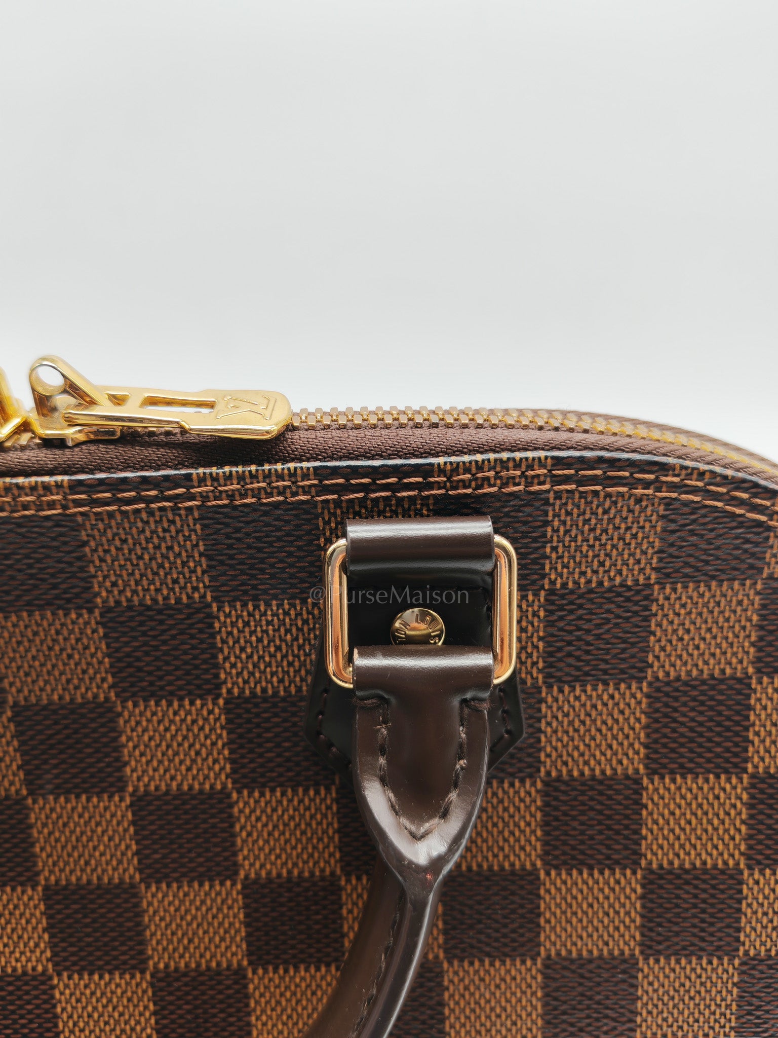 Alma PM in Damier Ebene Canvas Handbag (Date Code: AR1168)