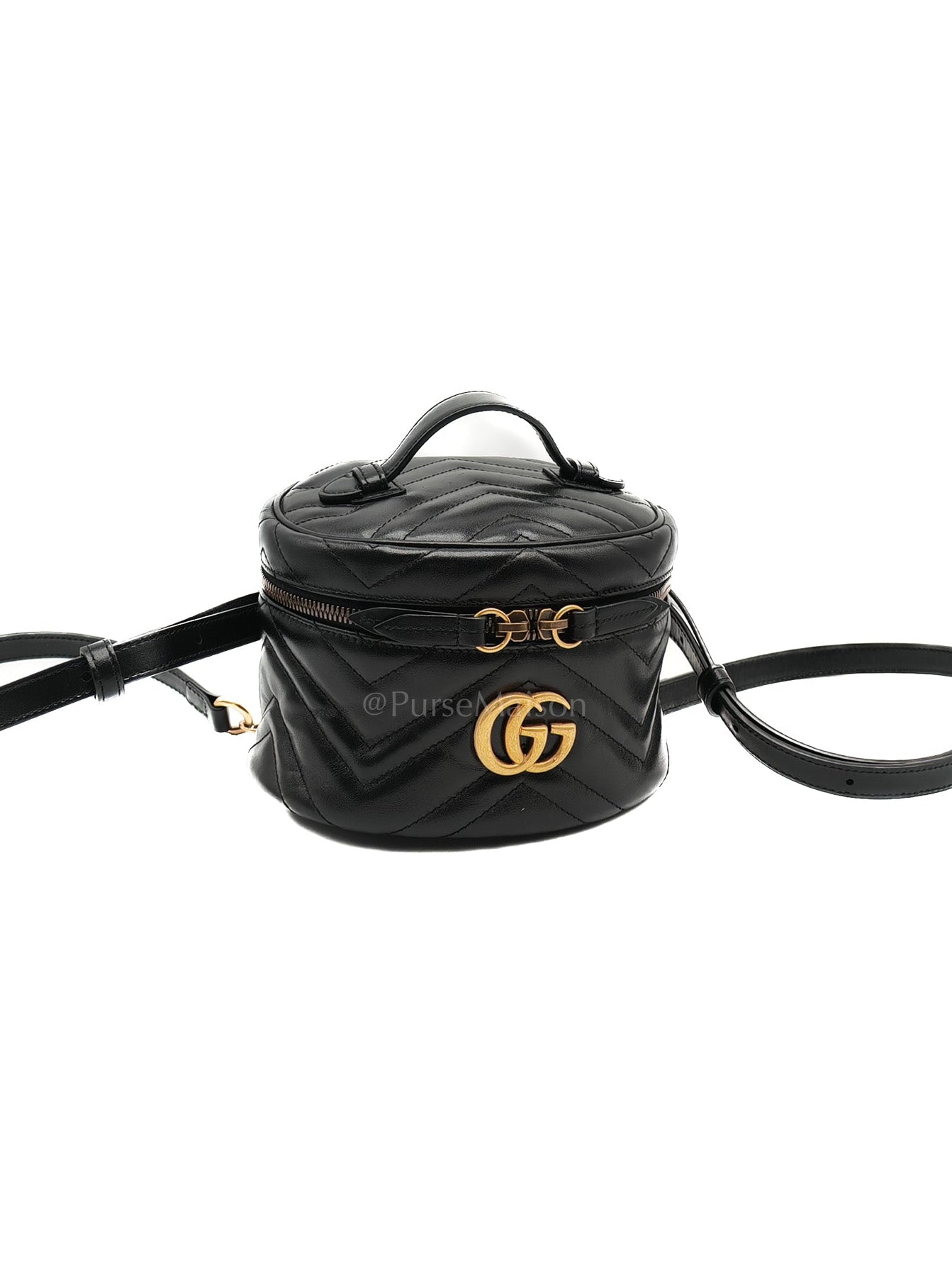Marmont Black Vanity Matelasse Leather Backpack