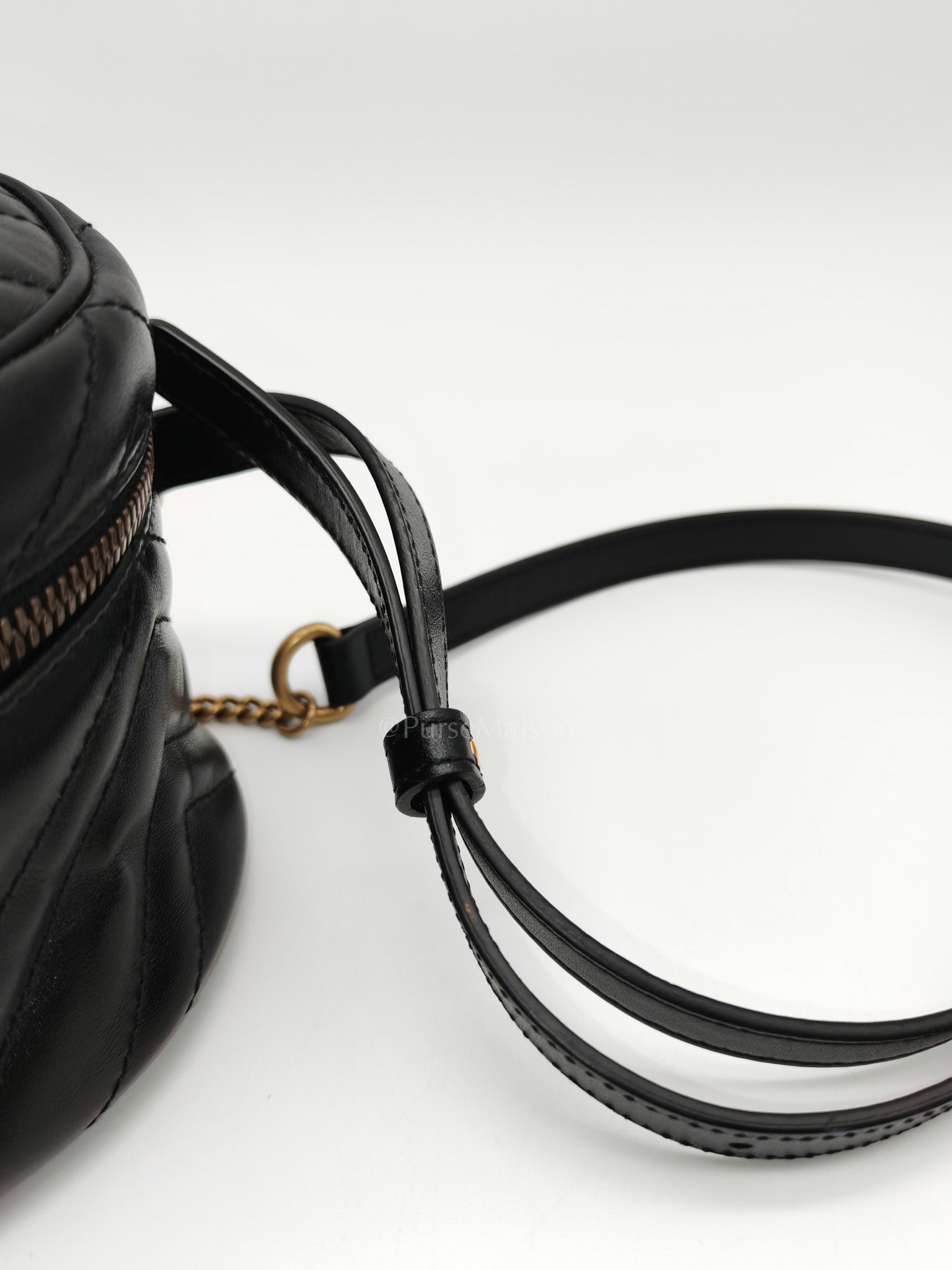 Marmont Black Vanity Matelasse Leather Backpack