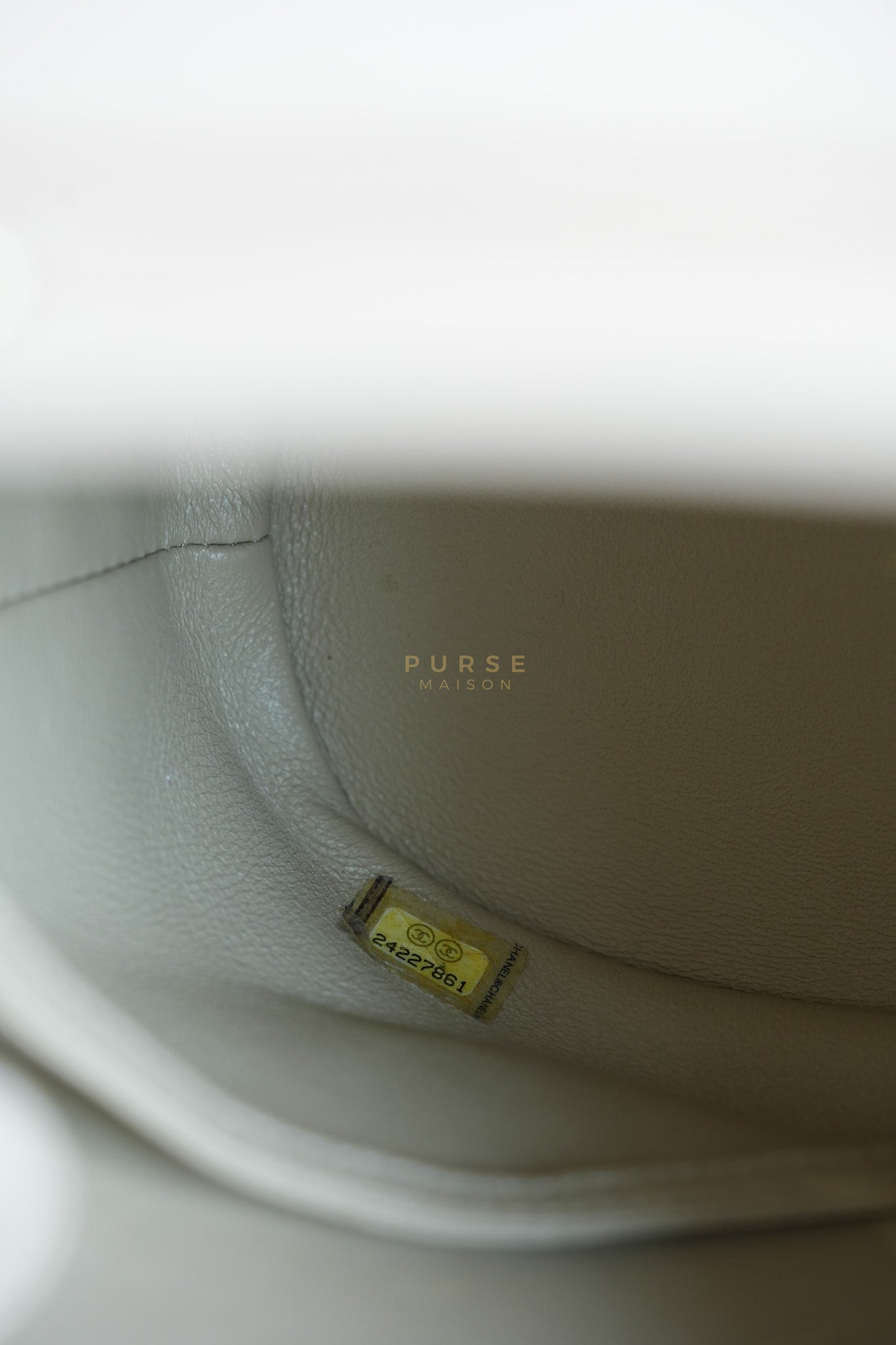 Data Center Backpack in Beige Caviar Leather and Gold Hardware Series 24 | Purse Maison Luxury Bags Shop