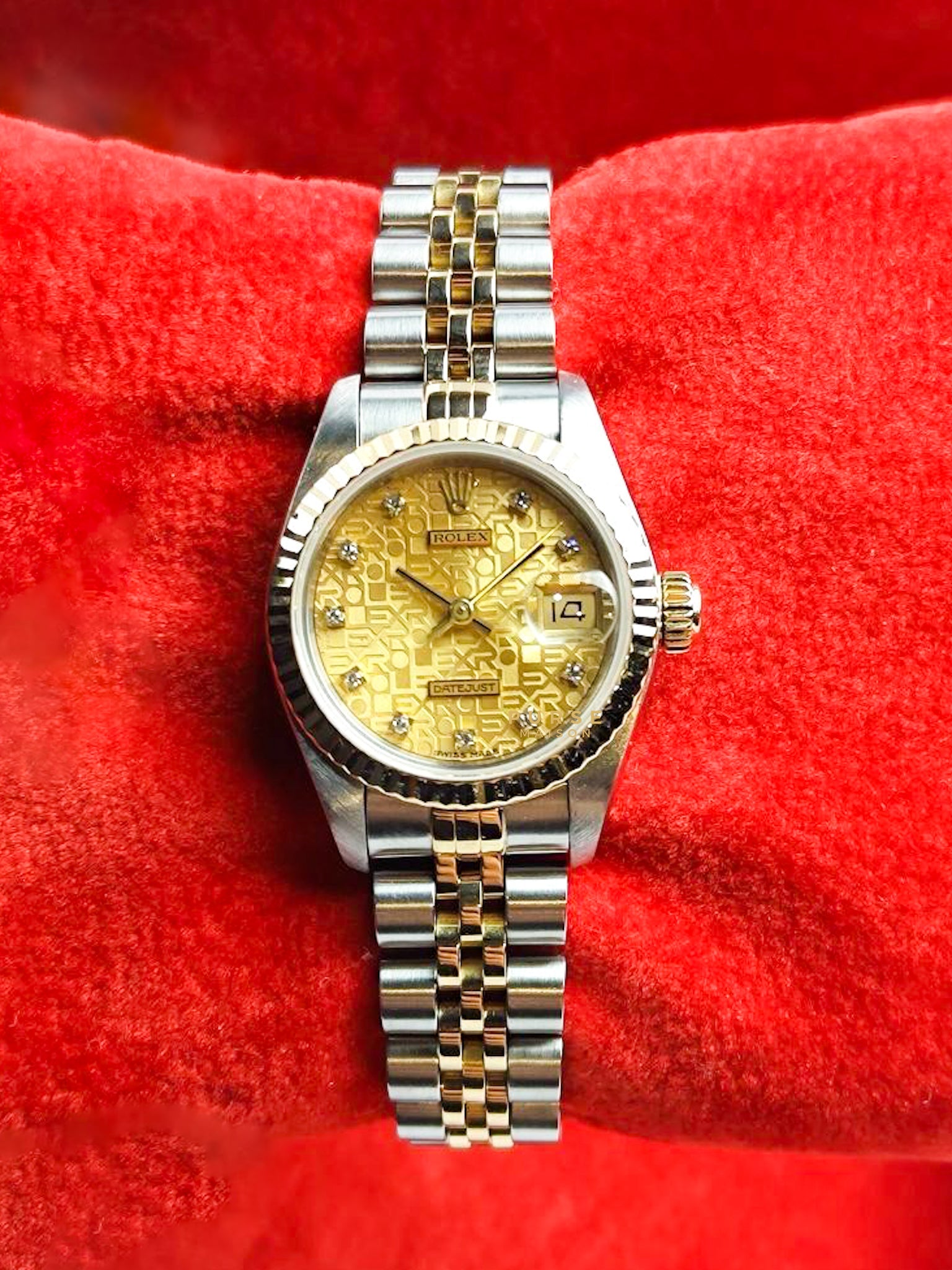 Datejust 26mm Computer Face with Diamonds Two Tone Ladies watch (1991) | Purse Maison Luxury Bags Shop