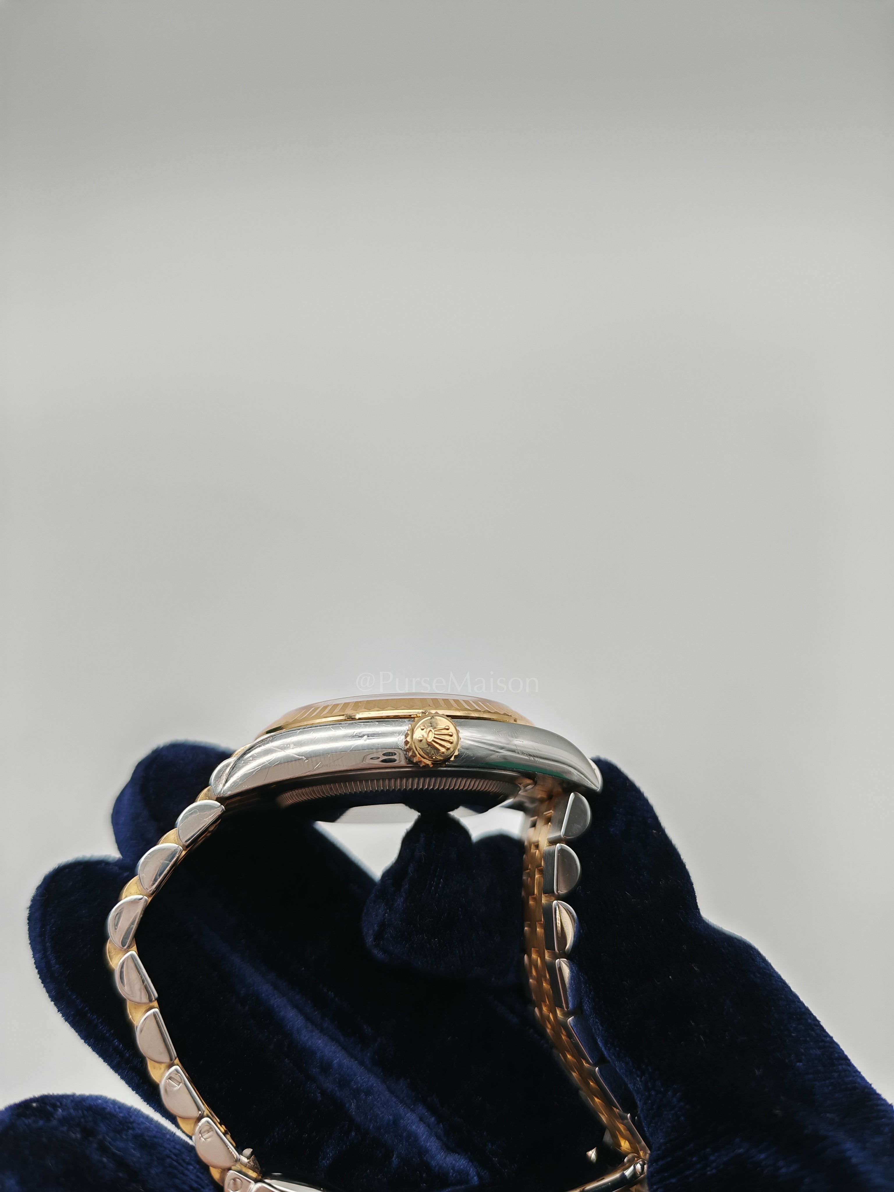 Datejust 36mm Reference 126233 Oyster Steel Yellow Gold Two Tone and Champagne Dial Jubilee Bracelet | Purse Maison Luxury Bags Shop