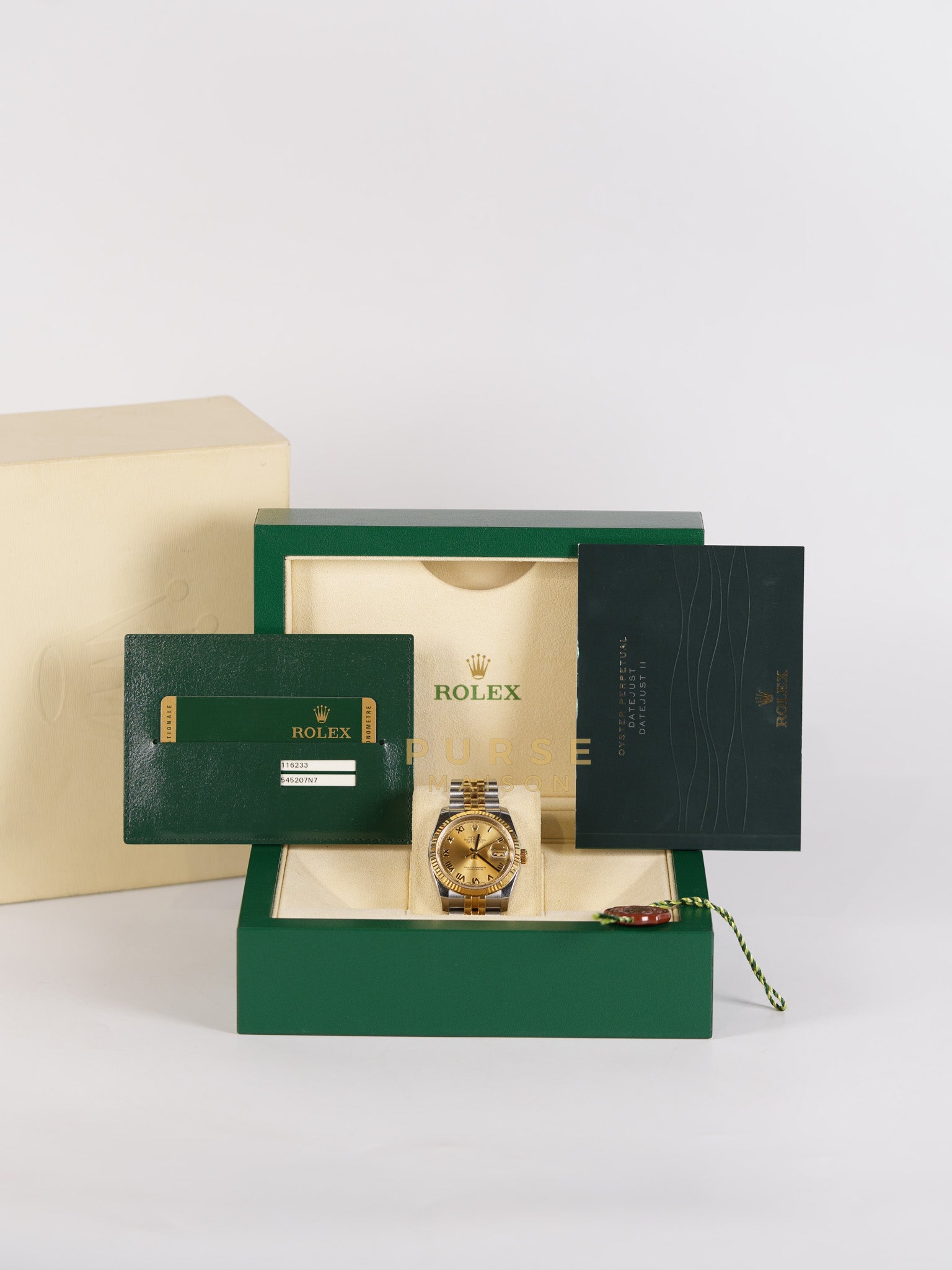 Datejust 36mm Two-Tone Oyster Perpetual Stainless steel and 18k yellow gold(Rolesor) Reference no. 116233 | Purse Maison Luxury Bags Shop