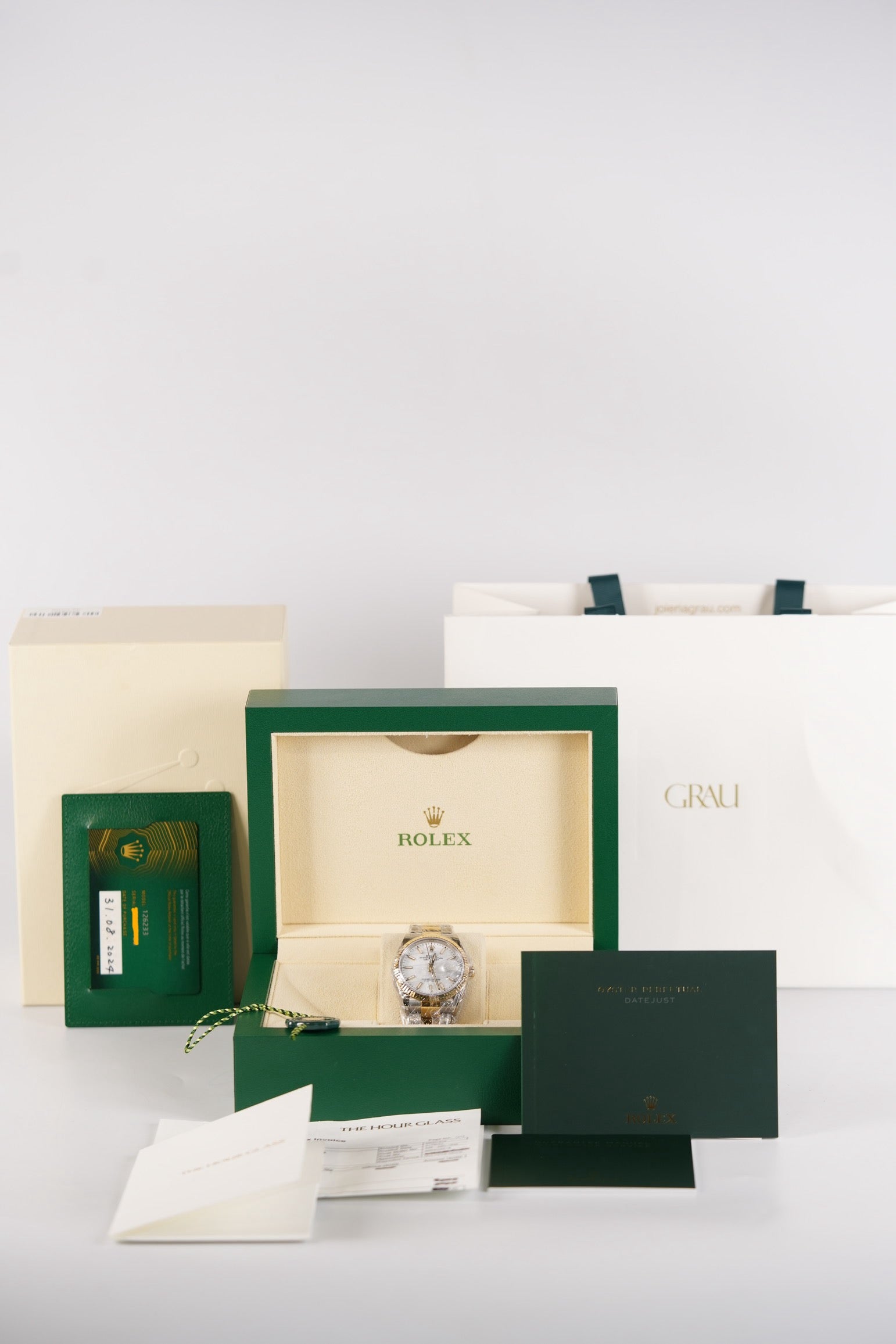 Datejust 36mm Two Tone White Dial Stainless Strap (Reference Number 126233) | Purse Maison Luxury Bags Shop