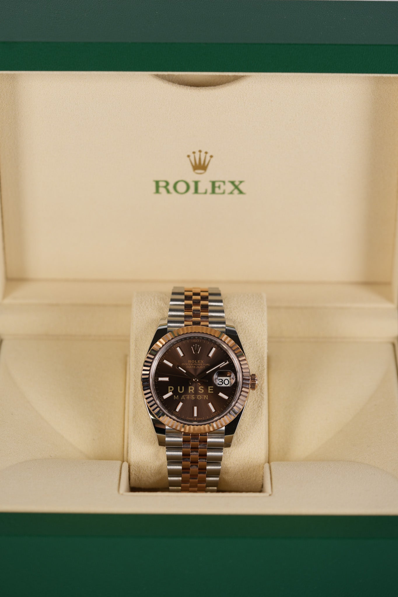 Datejust 41mm Everose Gold Stainless Strap Reference Number 126331 | Purse Maison Luxury Bags Shop
