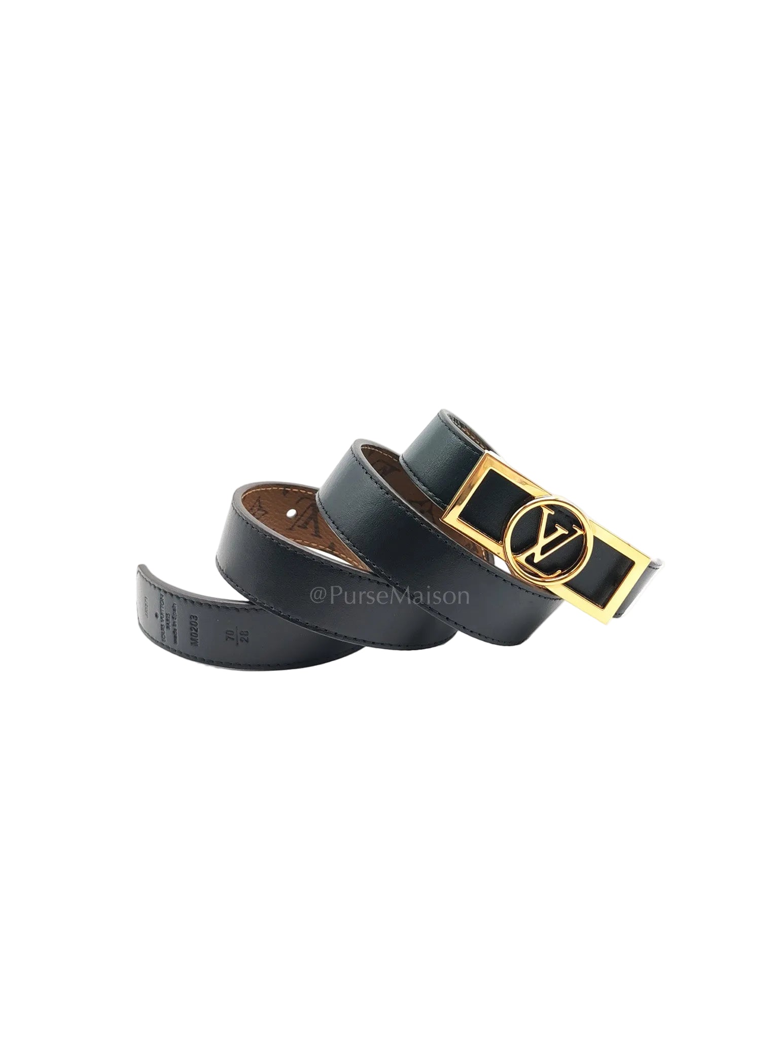 Dauphine 25mm Reversible Belt Size 70/28 | Purse Maison Luxury Bags Shop