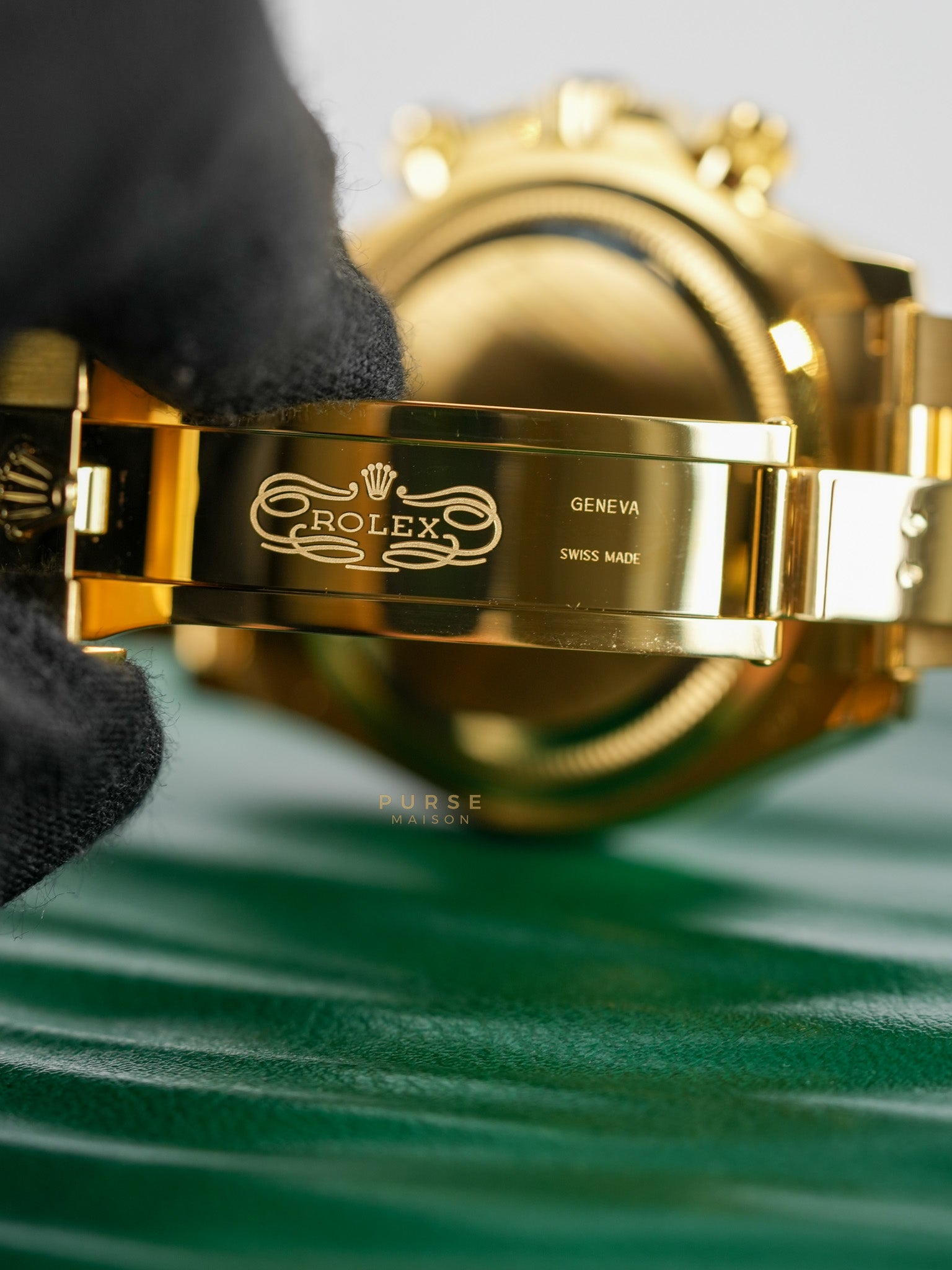 Daytona 40mm Full Gold Stainless Strap (Reference Number 126508) | Purse Maison Luxury Bags Shop