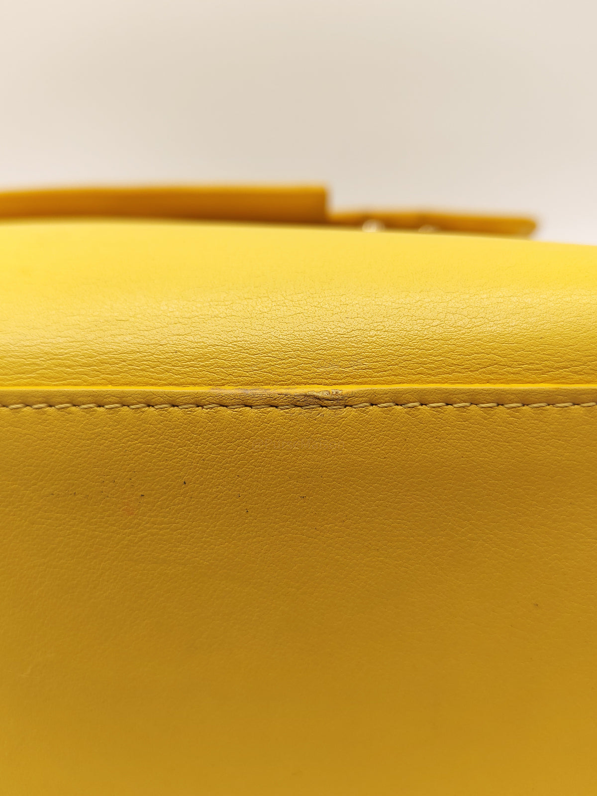 Delvaux Tempete Handbag in Yellow Crisp Calf Leather and Gold Hardware | Purse Maison Luxury Bags Shop