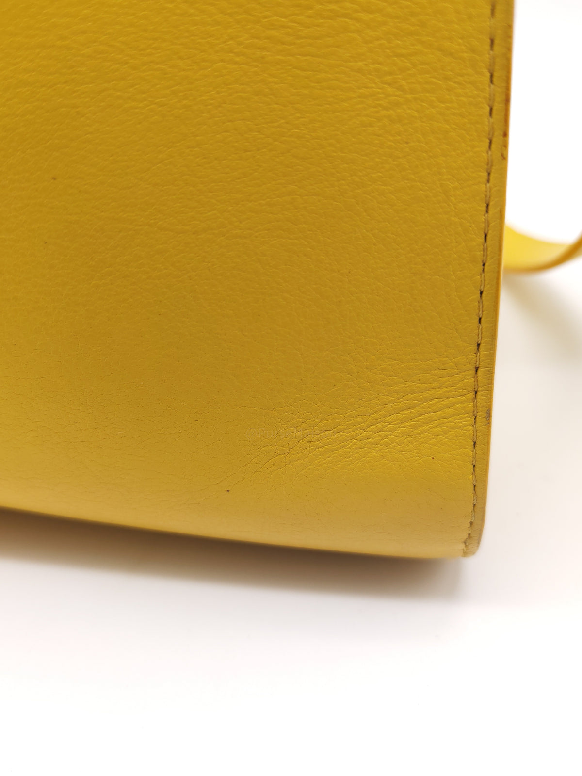 Delvaux Tempete Handbag in Yellow Crisp Calf Leather and Gold Hardware | Purse Maison Luxury Bags Shop