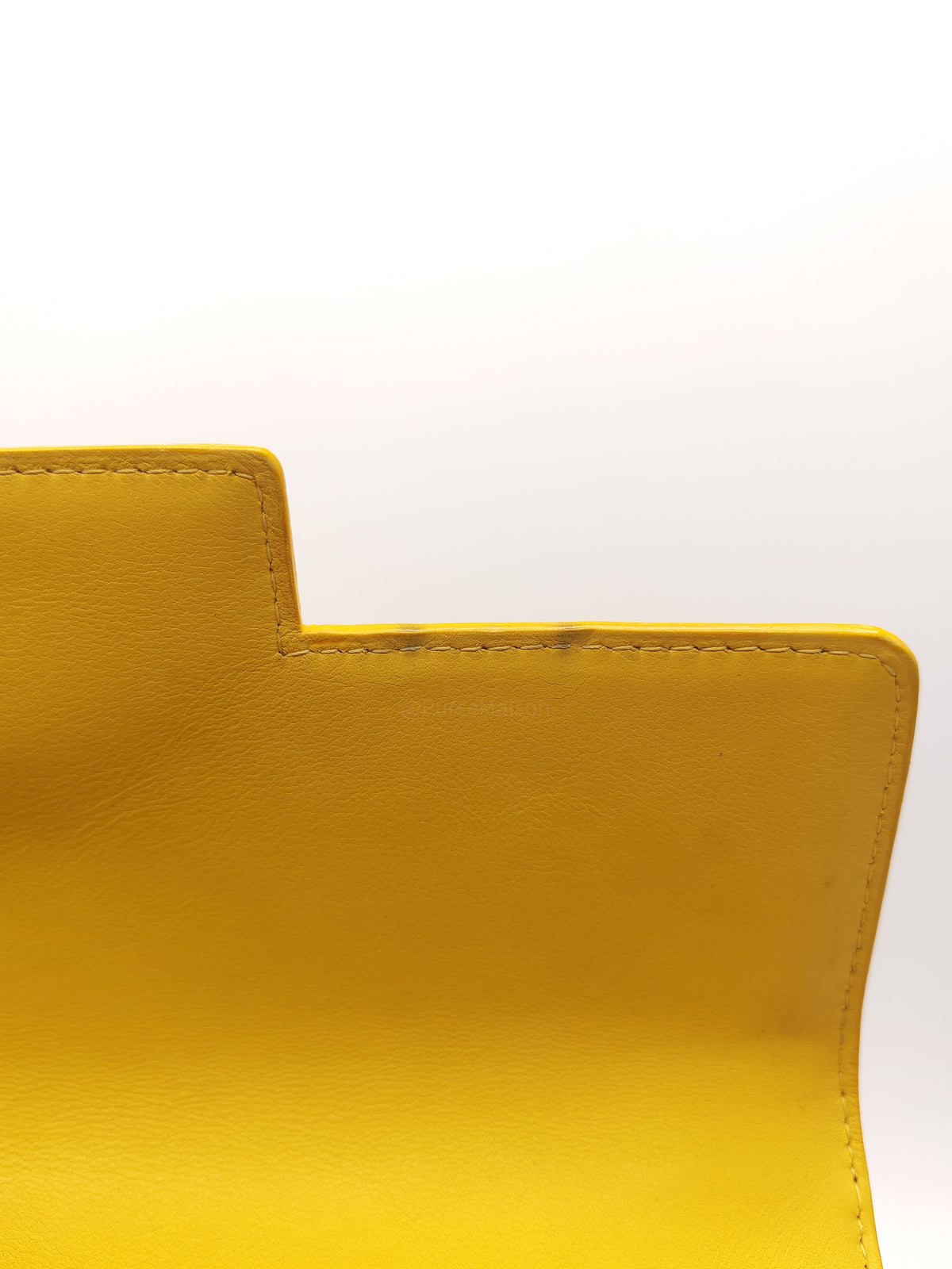 Delvaux Tempete Handbag in Yellow Crisp Calf Leather and Gold Hardware | Purse Maison Luxury Bags Shop