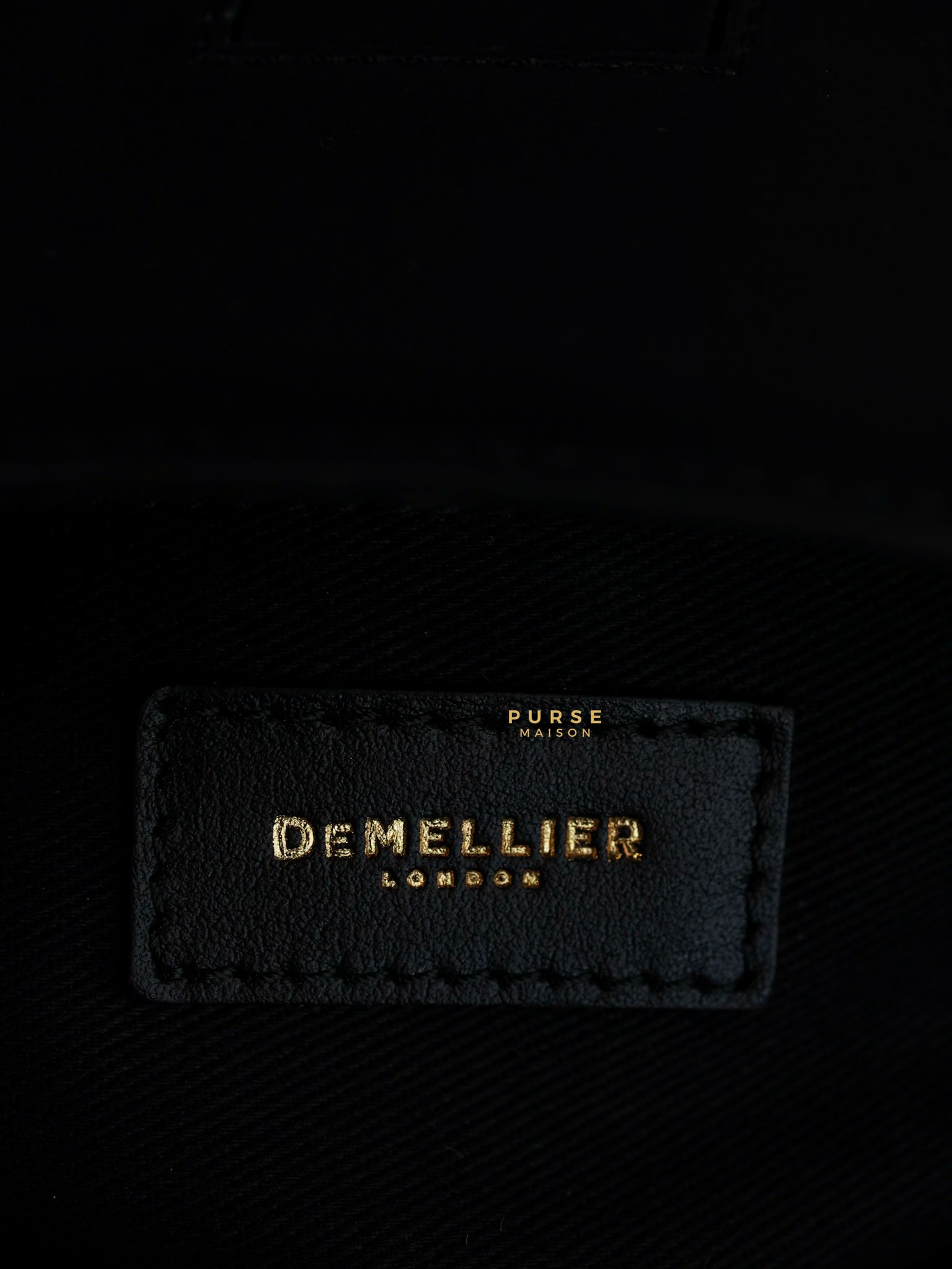 Demellier Bergen Top Handle Bag in Black | Purse Maison Luxury Bags Shop