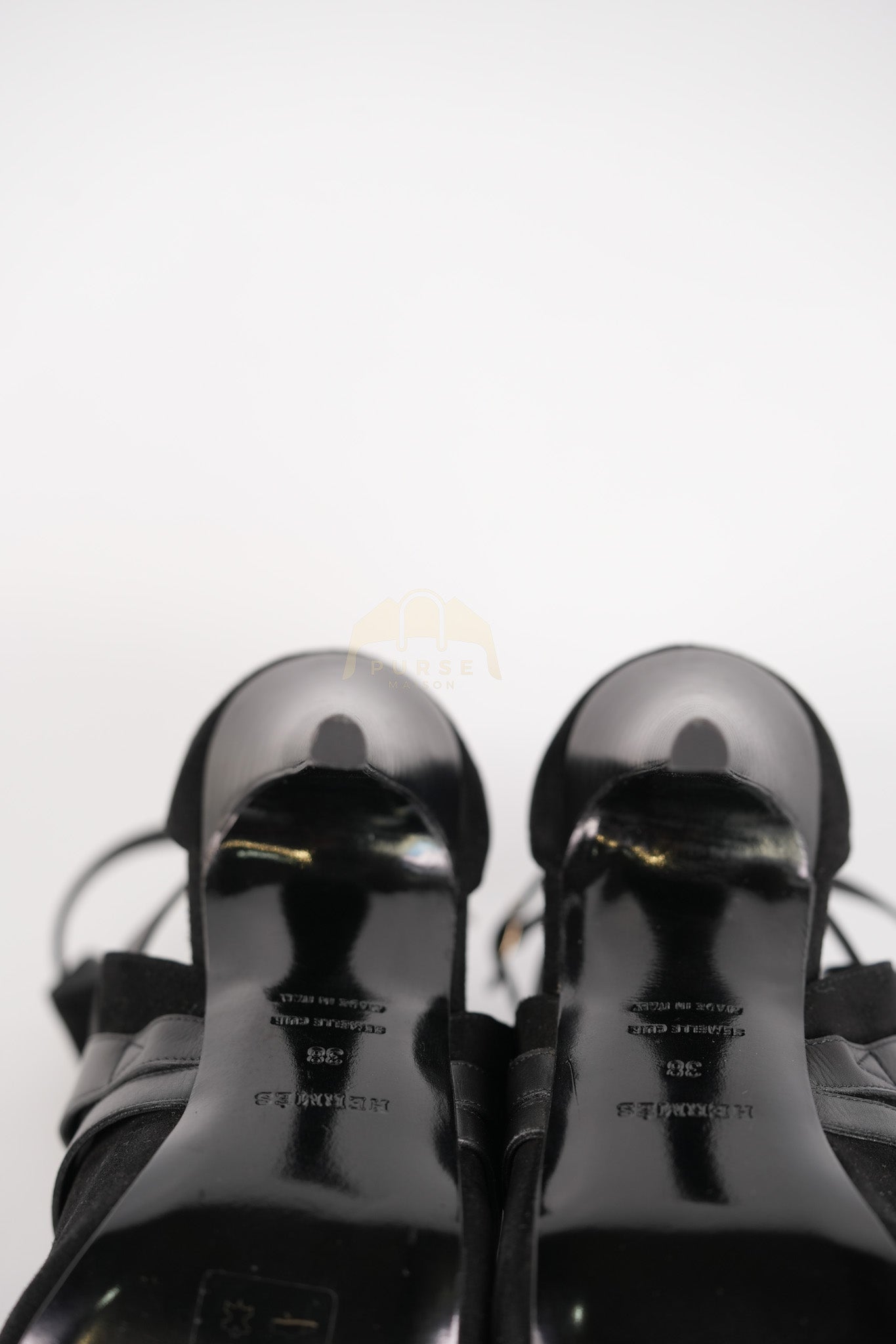 Desir High Heels Sandals in Black Size 38 (22cm) | Purse Maison Luxury Bags Shop