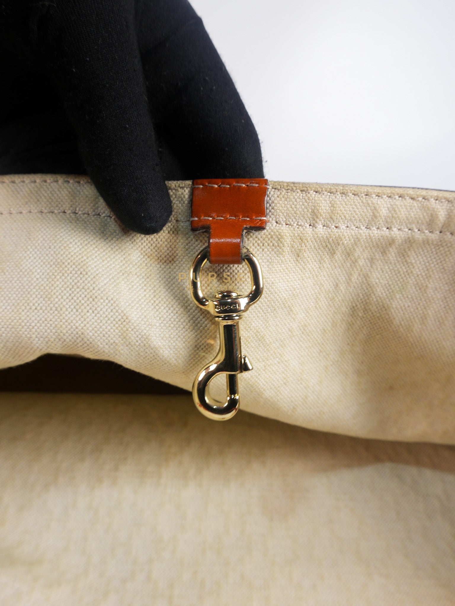Diamante Plus Craft Tote Bag in Beige/Orange | Purse Maison Luxury Bags Shop
