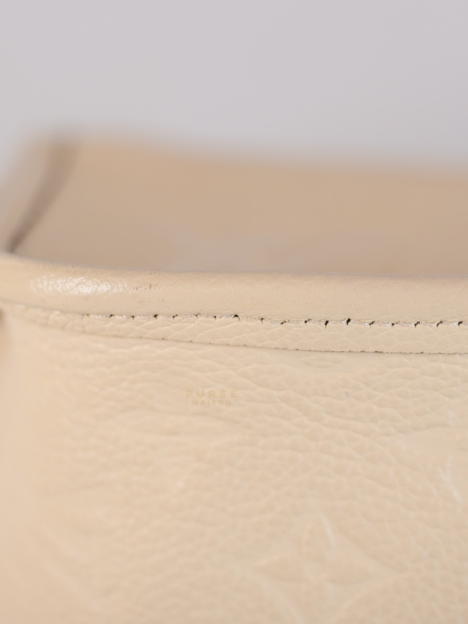 Diane Cream Monogram Empreinte Leather (Microchip) | Purse Maison Luxury Bags Shop
