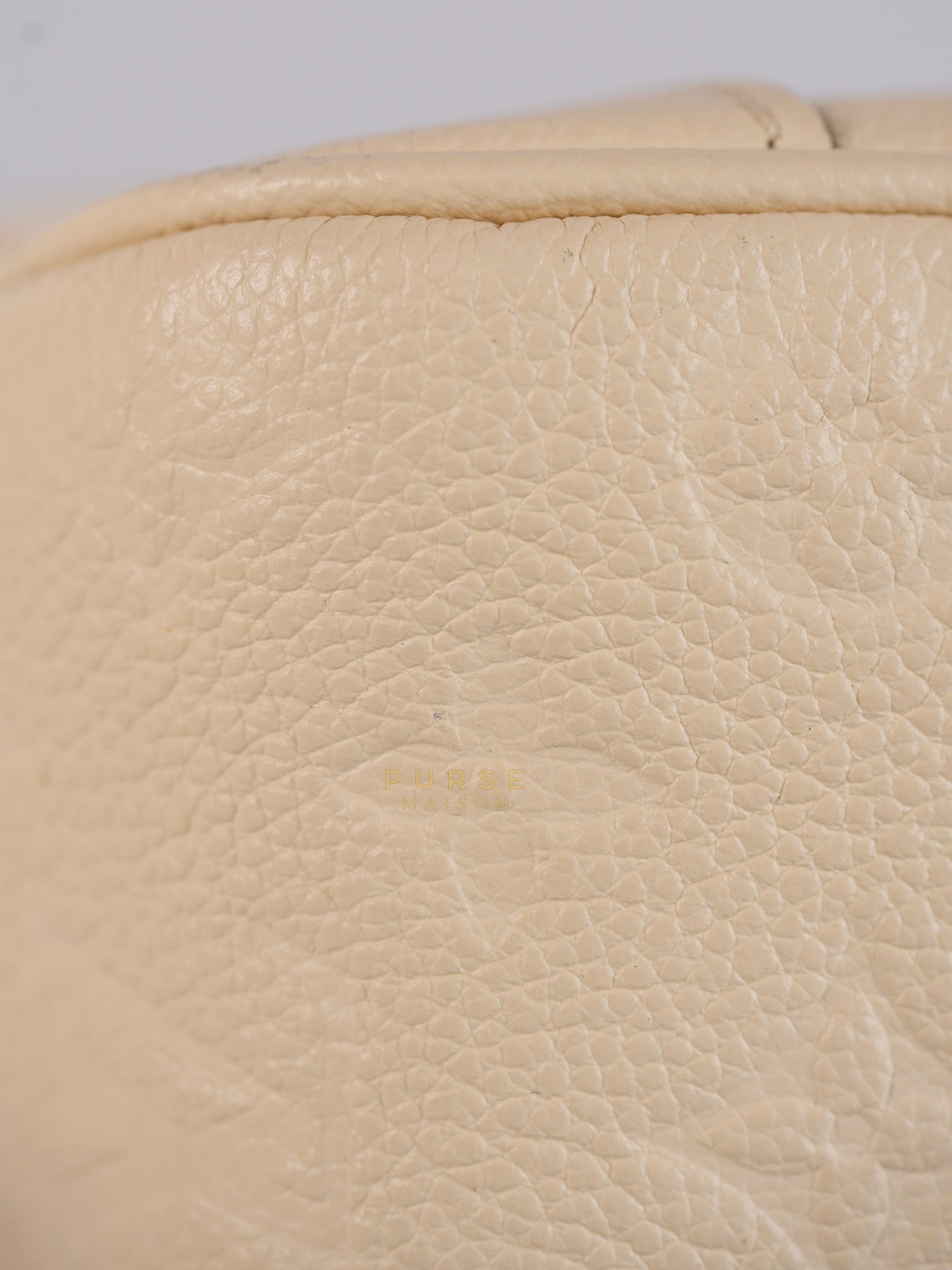 Diane Cream Monogram Empreinte Leather (Microchip) | Purse Maison Luxury Bags Shop
