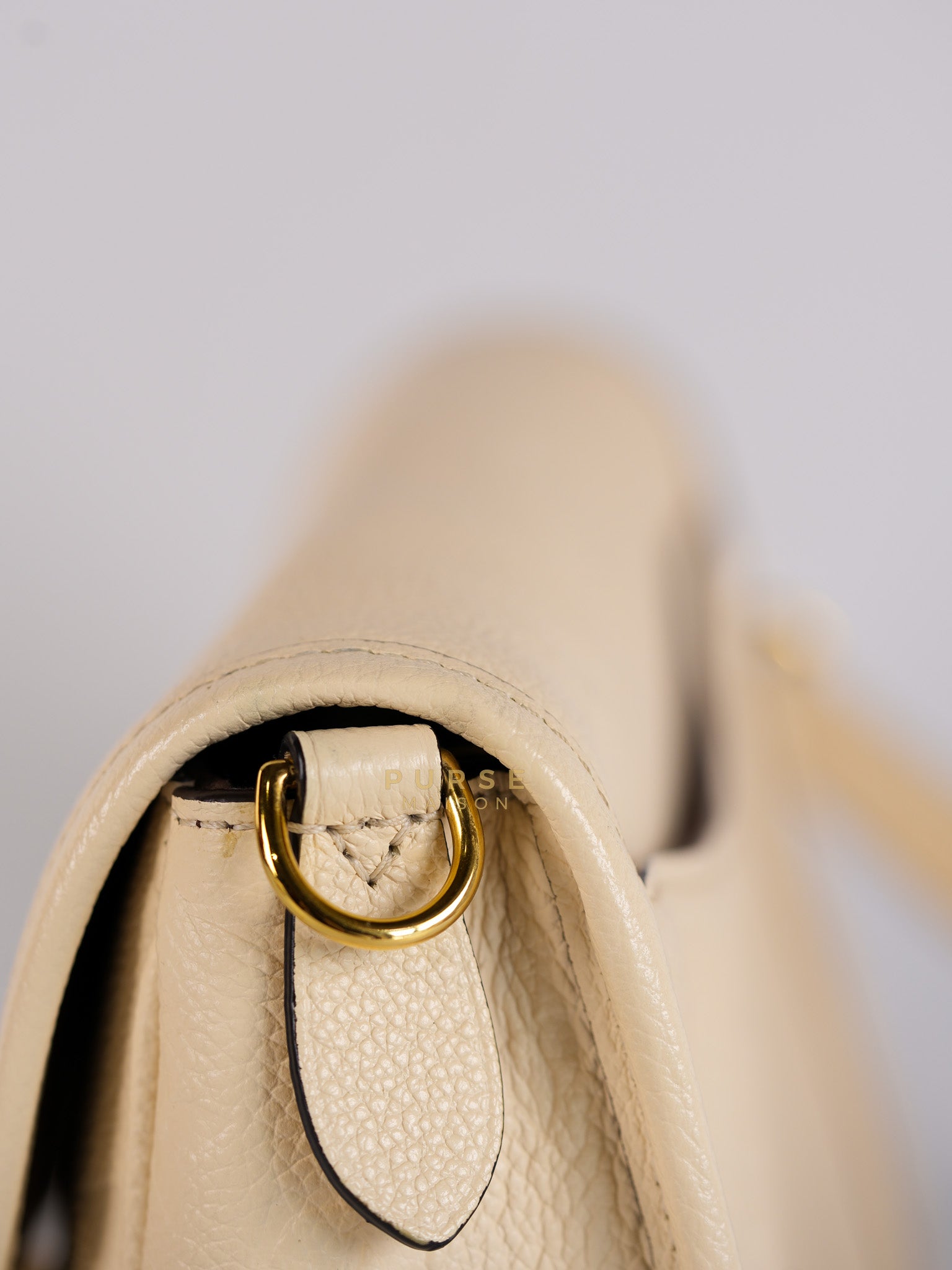 Diane Cream Monogram Empreinte Leather (Microchip) | Purse Maison Luxury Bags Shop