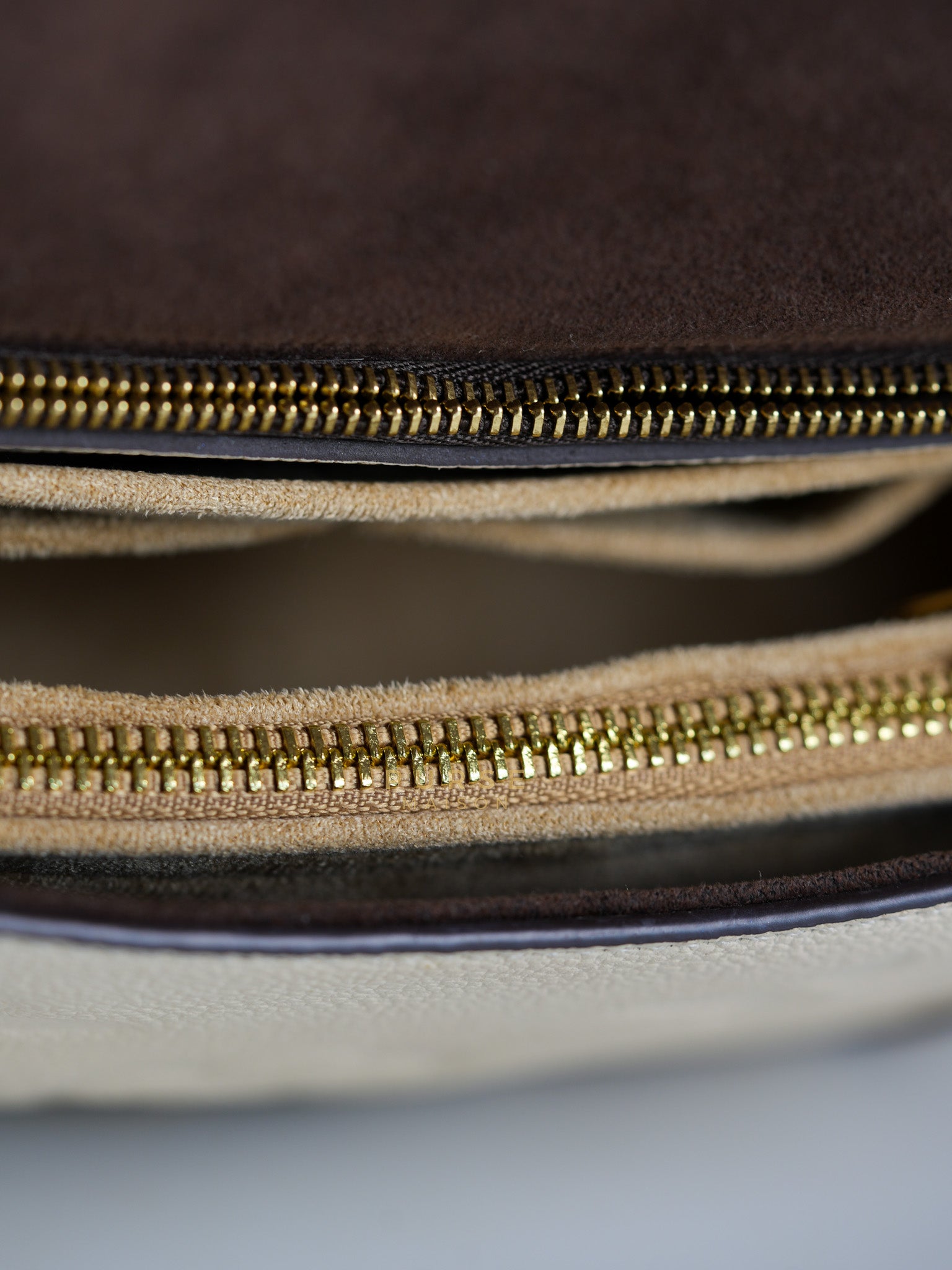 Diane Cream Monogram Empreinte Leather (Microchip) | Purse Maison Luxury Bags Shop