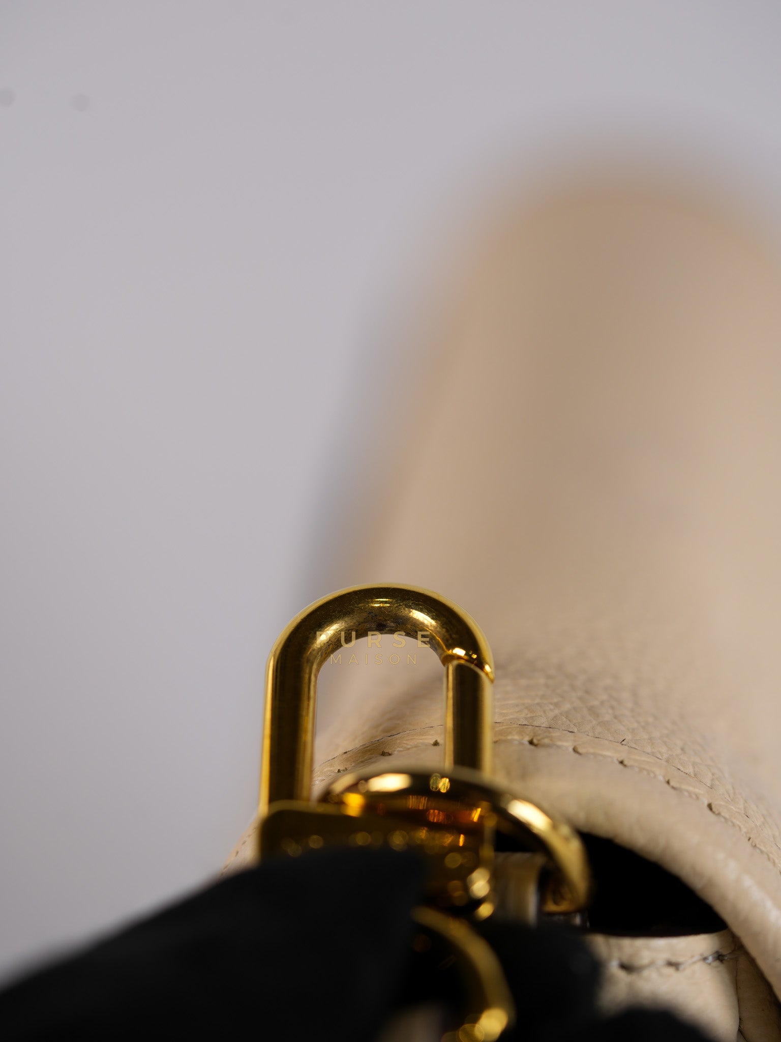 Diane Cream Monogram Empreinte Leather (Microchip) | Purse Maison Luxury Bags Shop