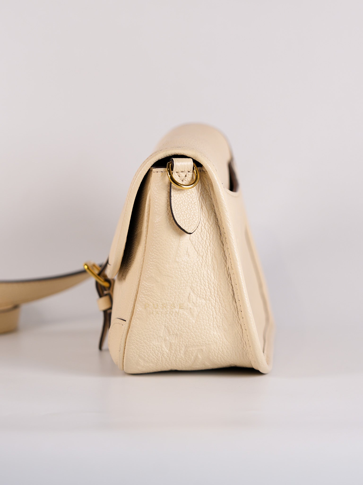 Diane Cream Monogram Empreinte Leather (Microchip) | Purse Maison Luxury Bags Shop