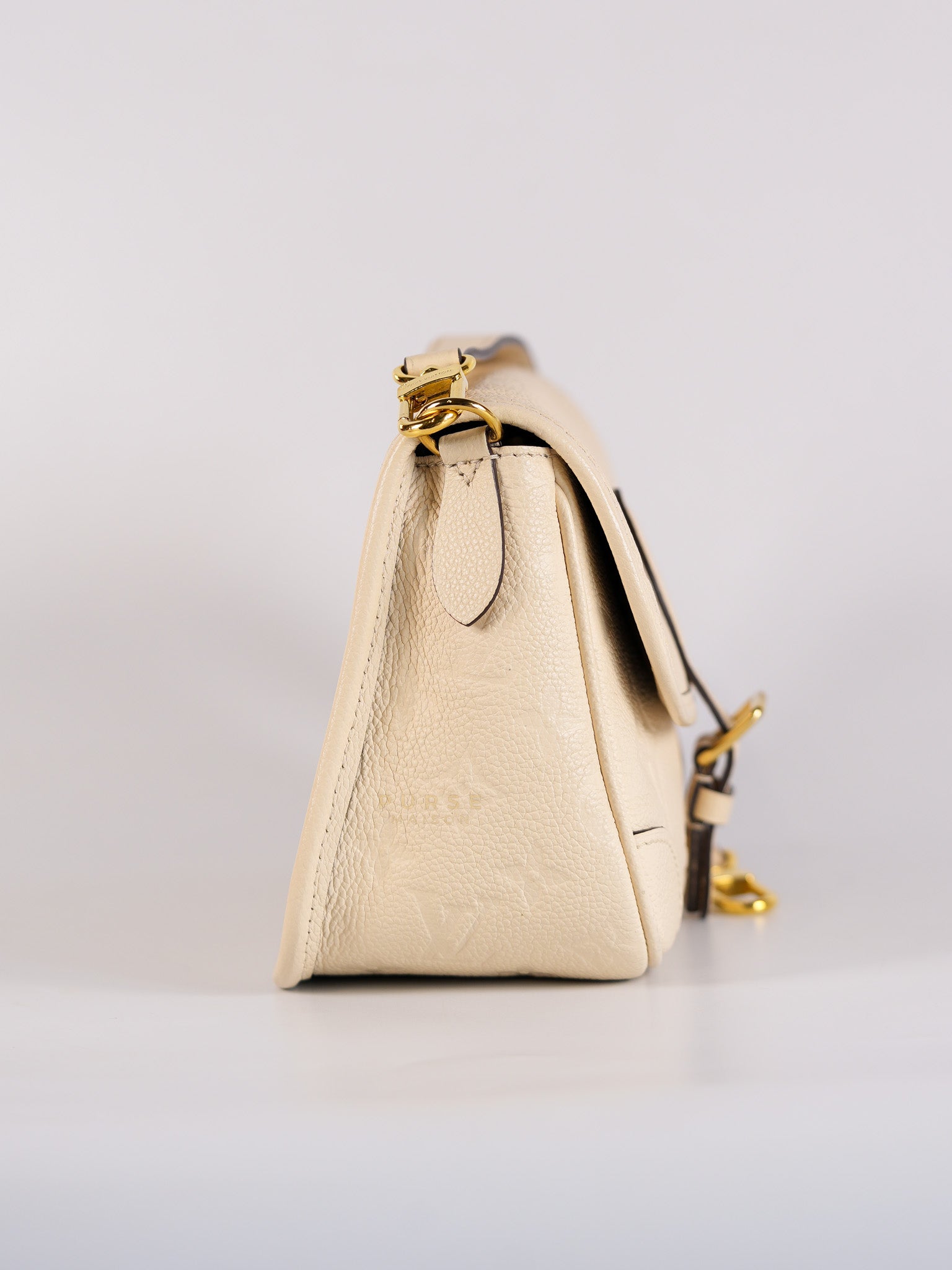 Diane Cream Monogram Empreinte Leather (Microchip) | Purse Maison Luxury Bags Shop