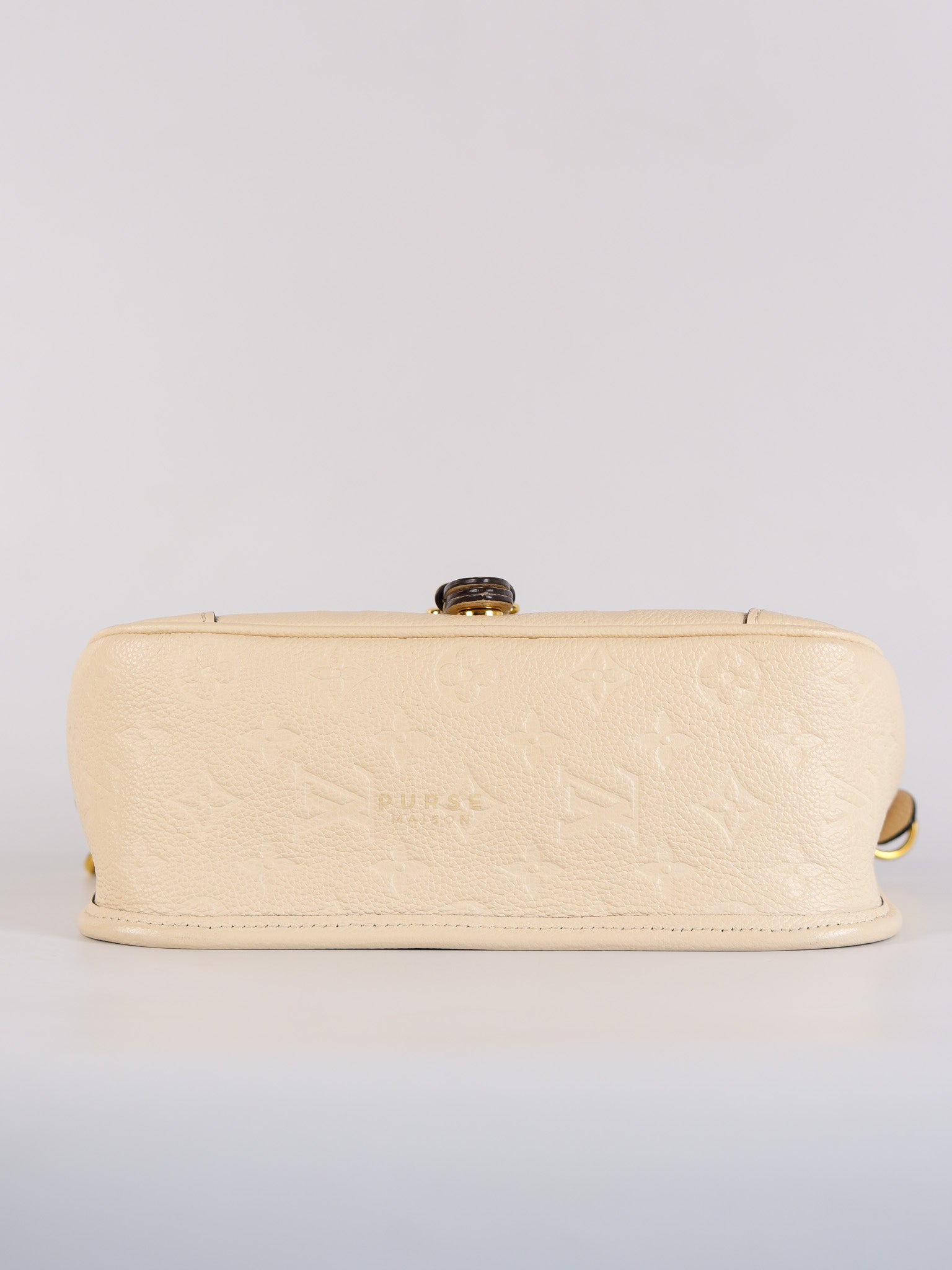 Diane Cream Monogram Empreinte Leather (Microchip) | Purse Maison Luxury Bags Shop