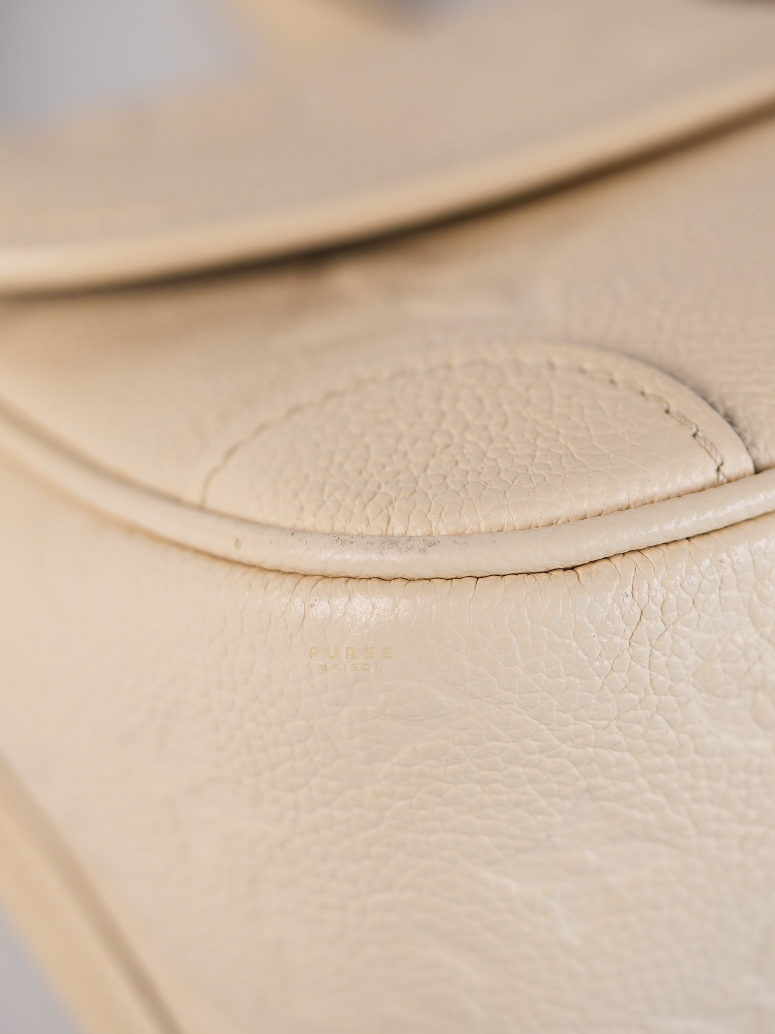 Diane Cream Monogram Empreinte Leather (Microchip) | Purse Maison Luxury Bags Shop
