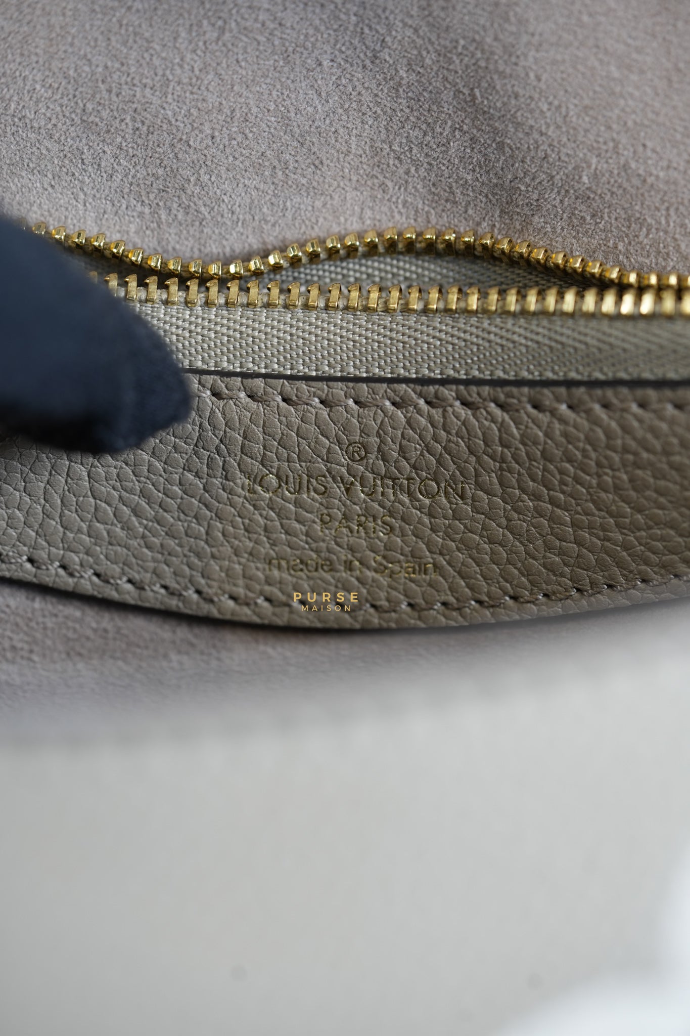 Diane in Empreinte Monogram Tourterelle Beige/Cream (Microchip) | Purse Maison Luxury Bags Shop