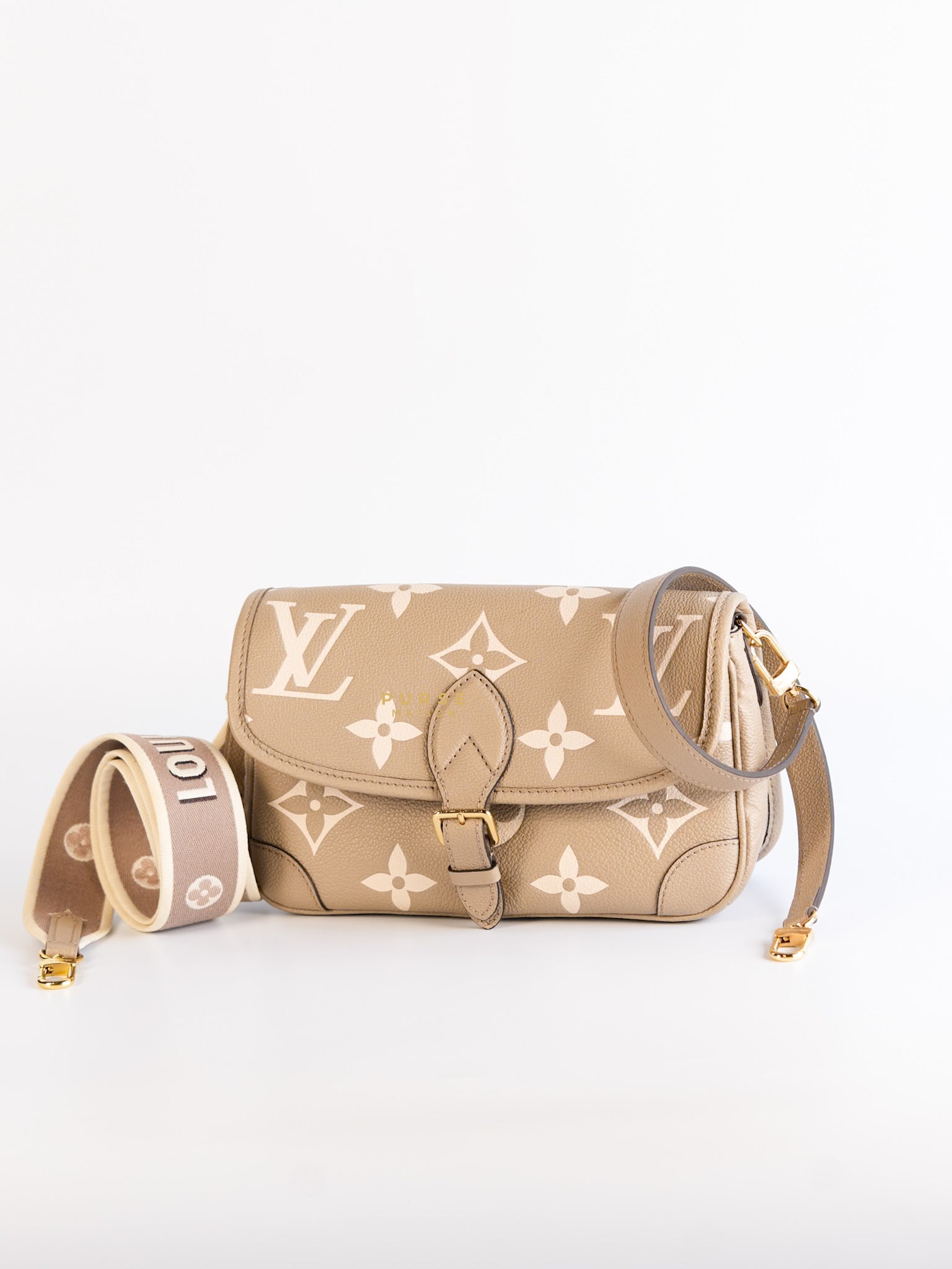 Diane in Empreinte Monogram Tourterelle Beige/Cream (Microchip) | Purse Maison Luxury Bags Shop