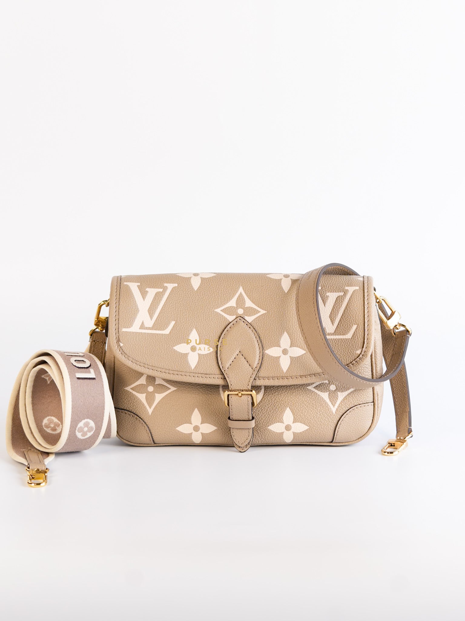 Diane in Empreinte Monogram Tourterelle Beige/Cream (Microchip) | Purse Maison Luxury Bags Shop