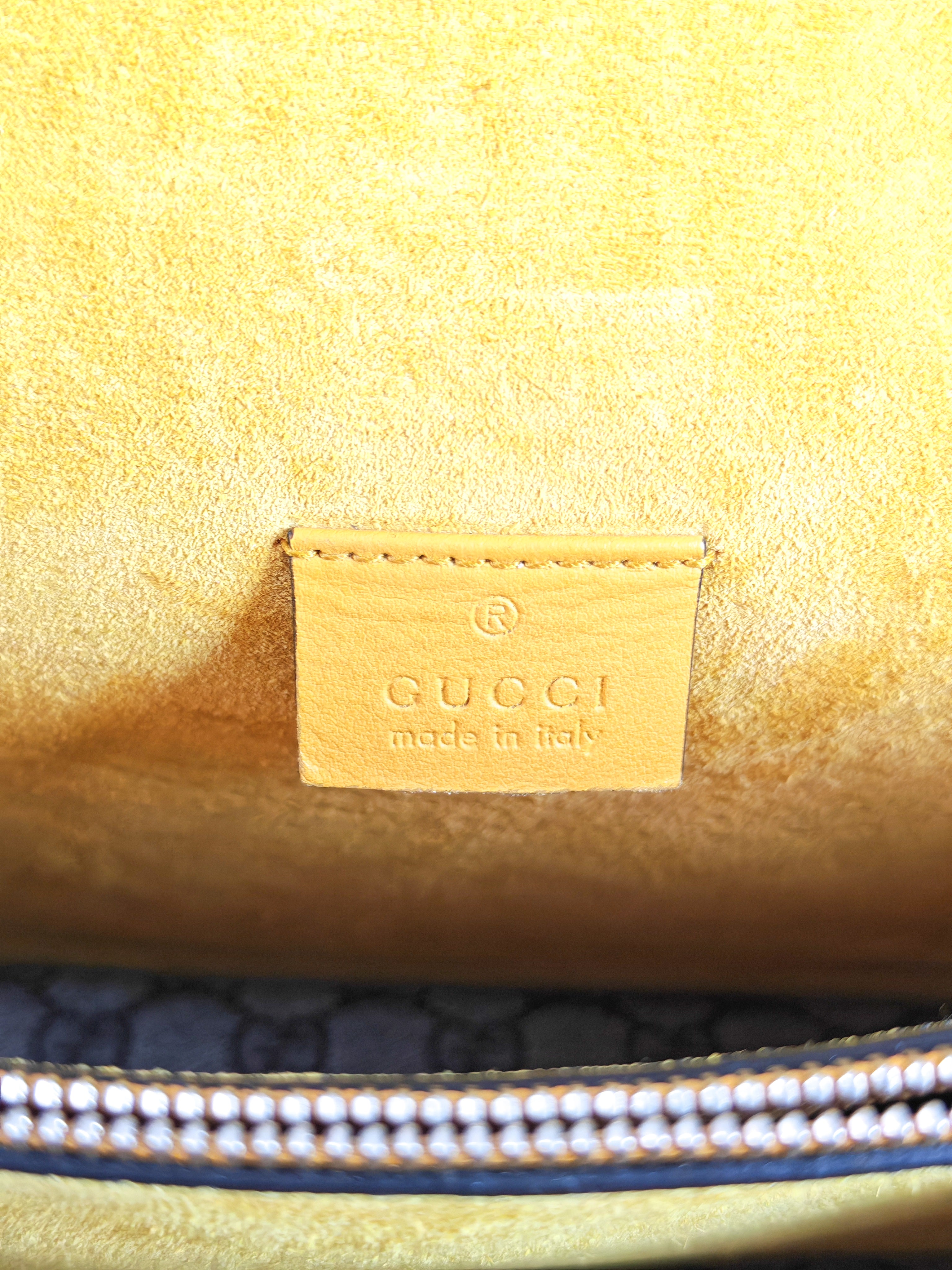 Dionysus Large Shoulder Bag with Yellow Suede and Supreme Canvas | Purse Maison Luxury Bags Shop