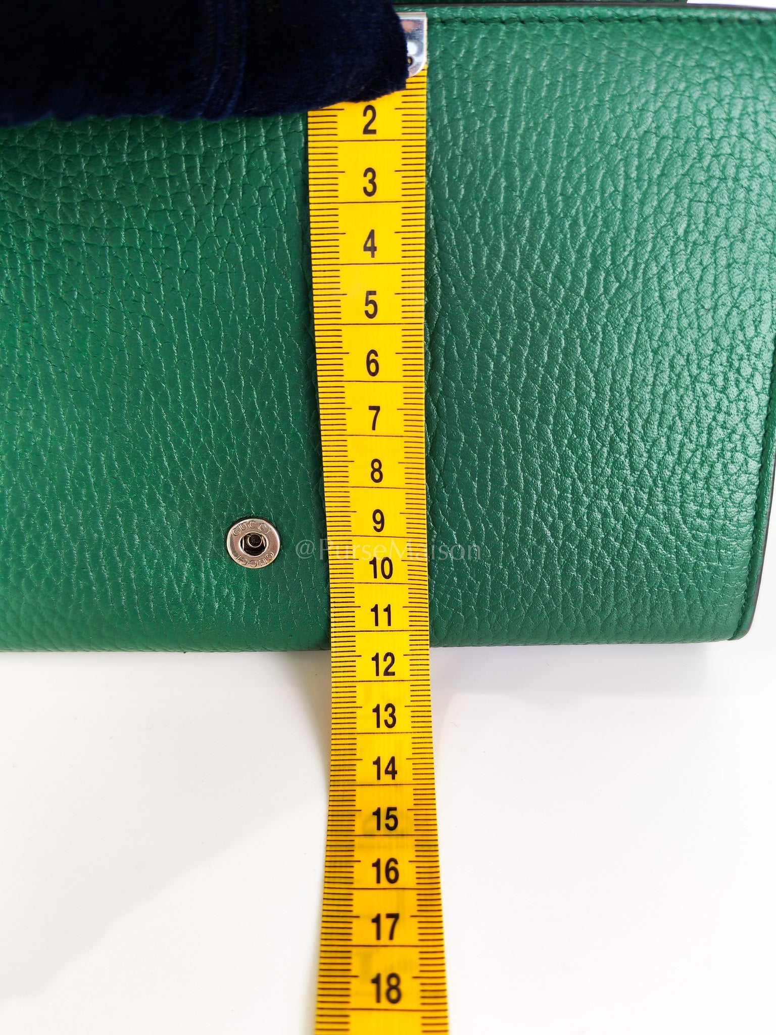 Dionysus Mini Chain Bag in Emerald Green Grained Leather Chain Bag | Purse Maison Luxury Bags Shop