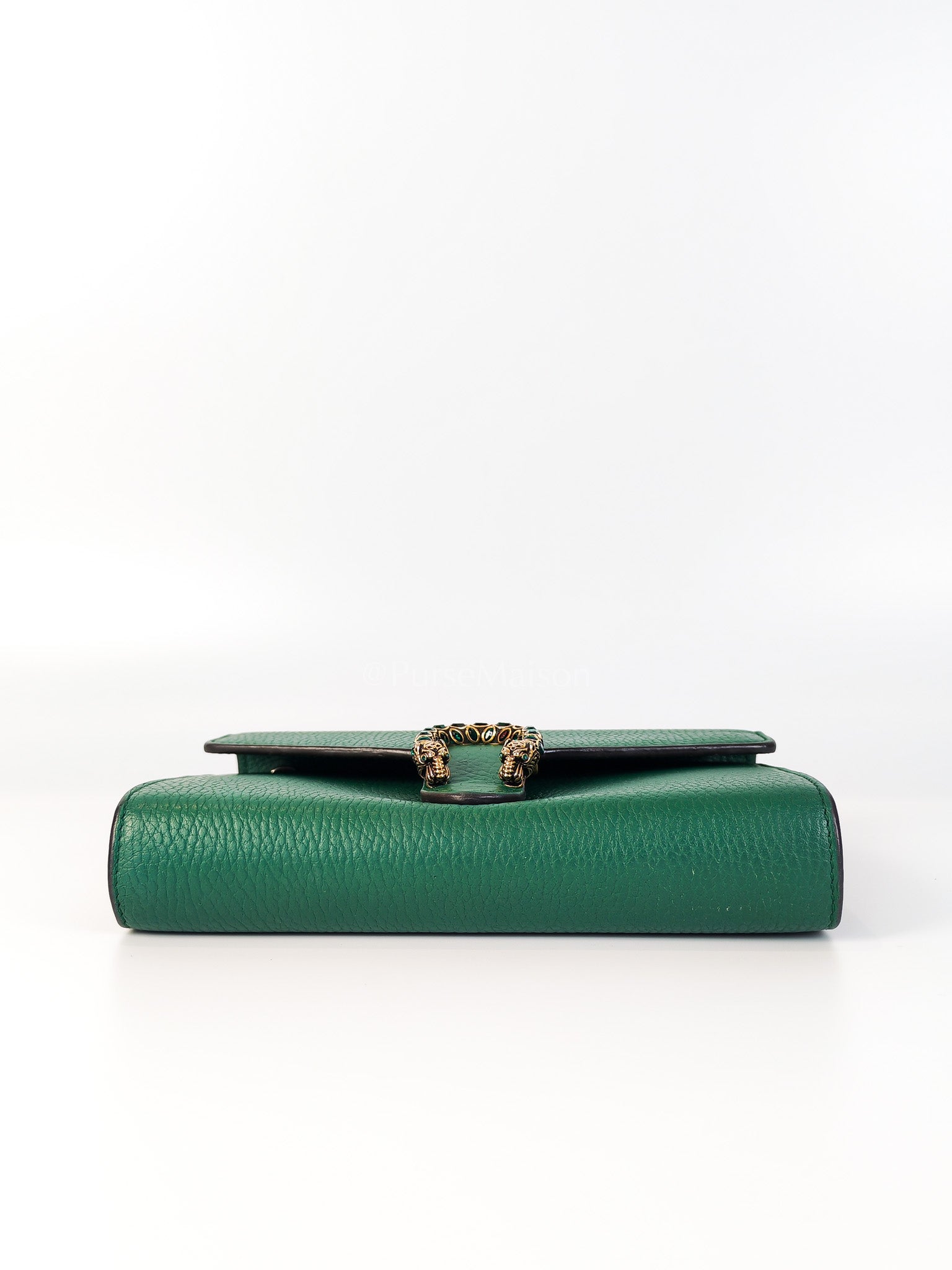 Dionysus Mini Chain Bag in Emerald Green Grained Leather Chain Bag | Purse Maison Luxury Bags Shop