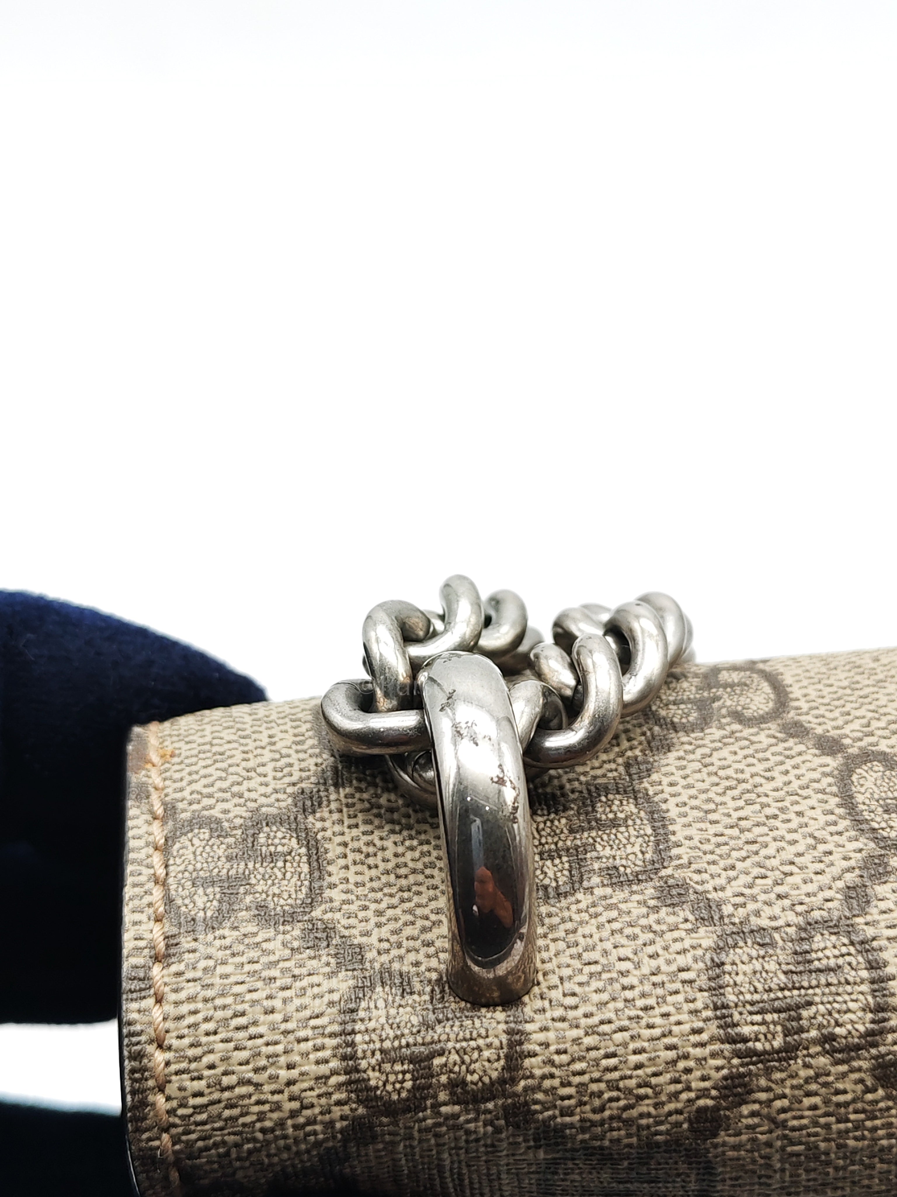 Dionysus Shoulder Bag Medium in GG Supreme Canvas Taupe Suede Leather | Purse Maison Luxury Bags Shop