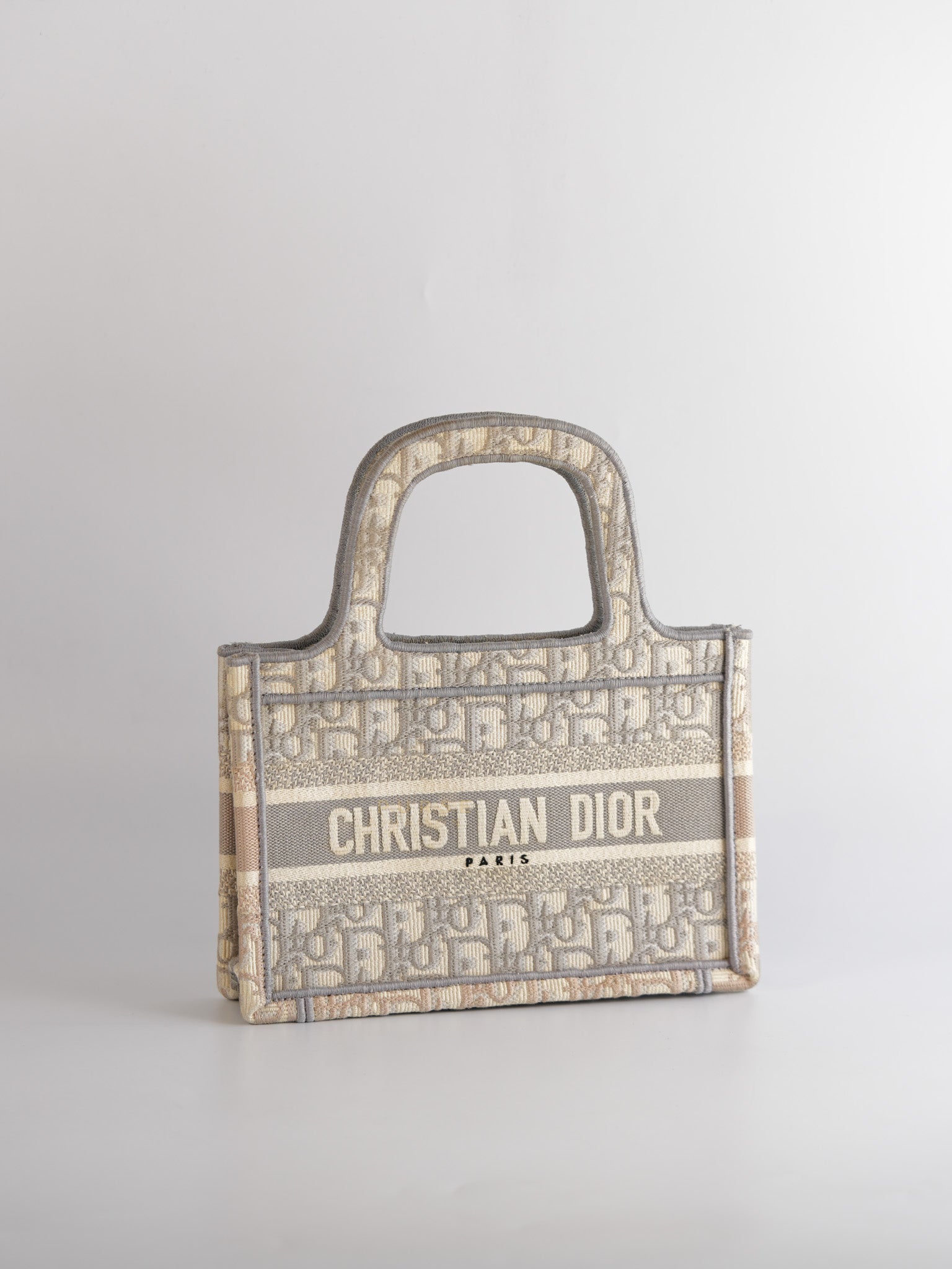 Dior Book Tote Mini Bag In Gray | Purse Maison Luxury Bags Shop