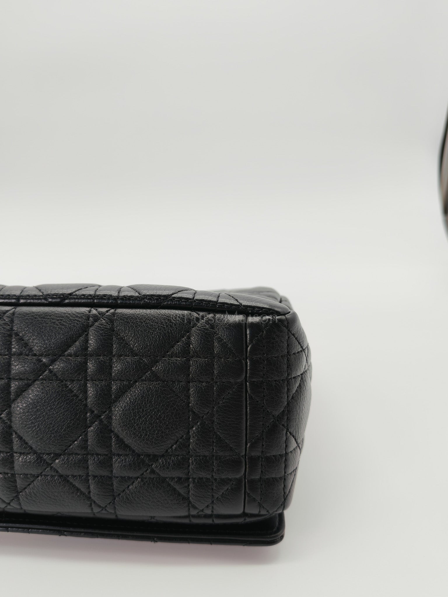 Dior Caro Large in Black Supple Cannage Calfskin Leather Chain Bag | Purse Maison Luxury Bags Shop