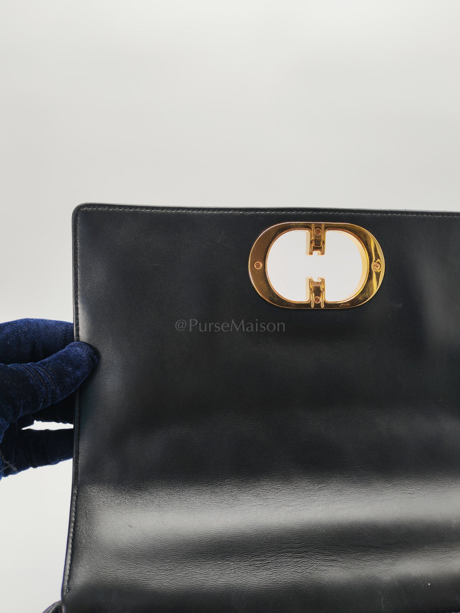 Dior Caro Large in Black Supple Cannage Calfskin Leather Chain Bag | Purse Maison Luxury Bags Shop