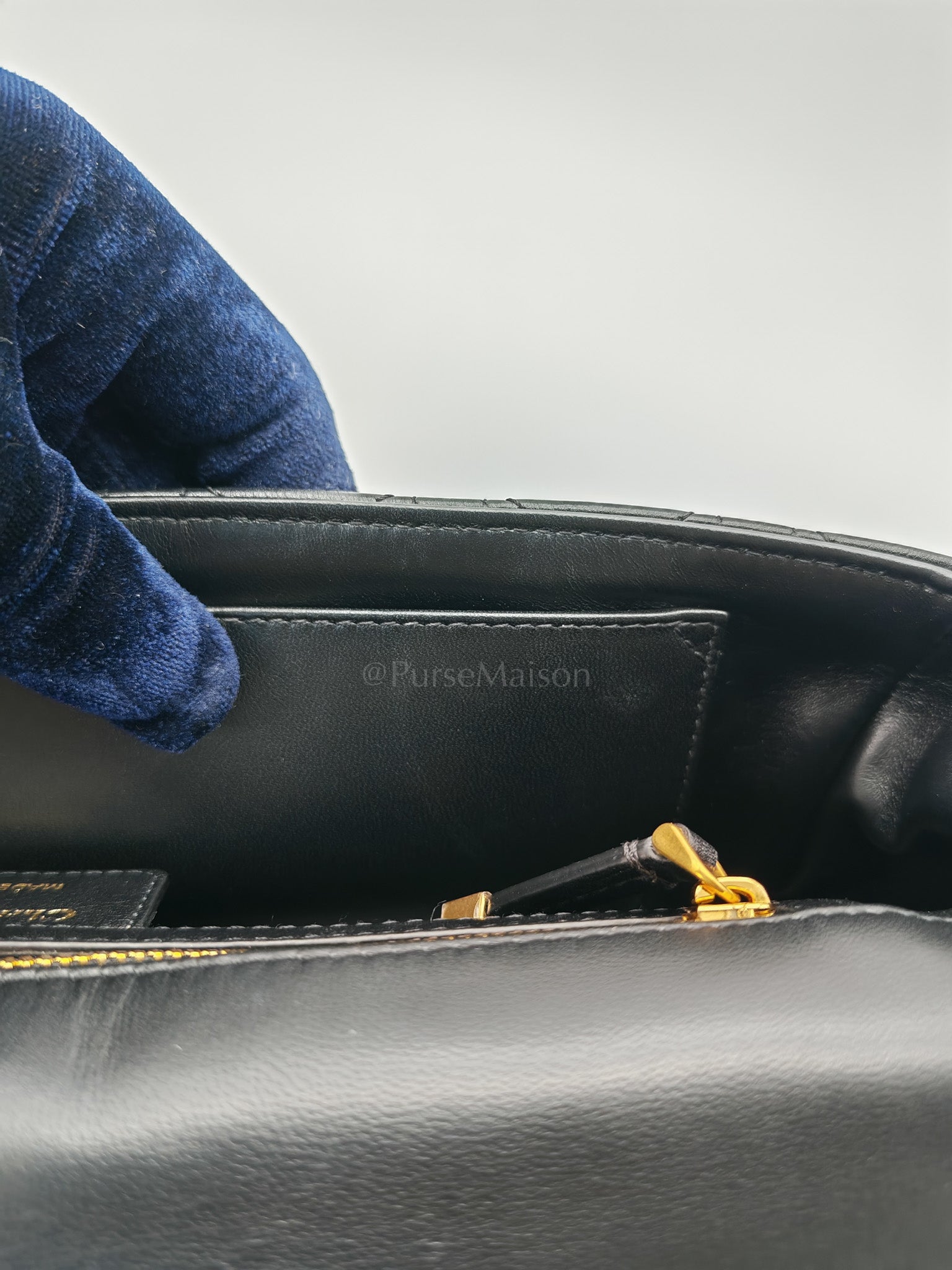 Dior Caro Large in Black Supple Cannage Calfskin Leather Chain Bag | Purse Maison Luxury Bags Shop